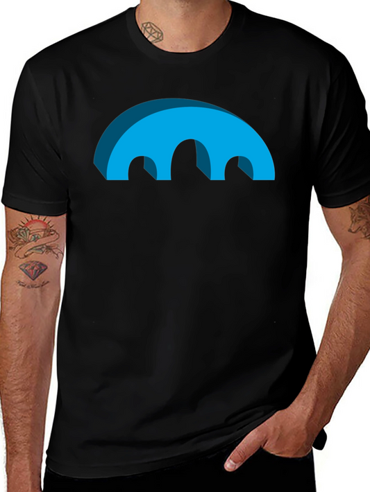 Abstract Arch Graphic Black T-Shirt