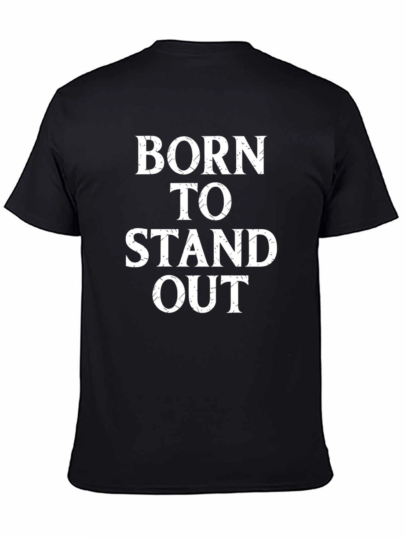 Born to Stand Out Black Graphic Tee