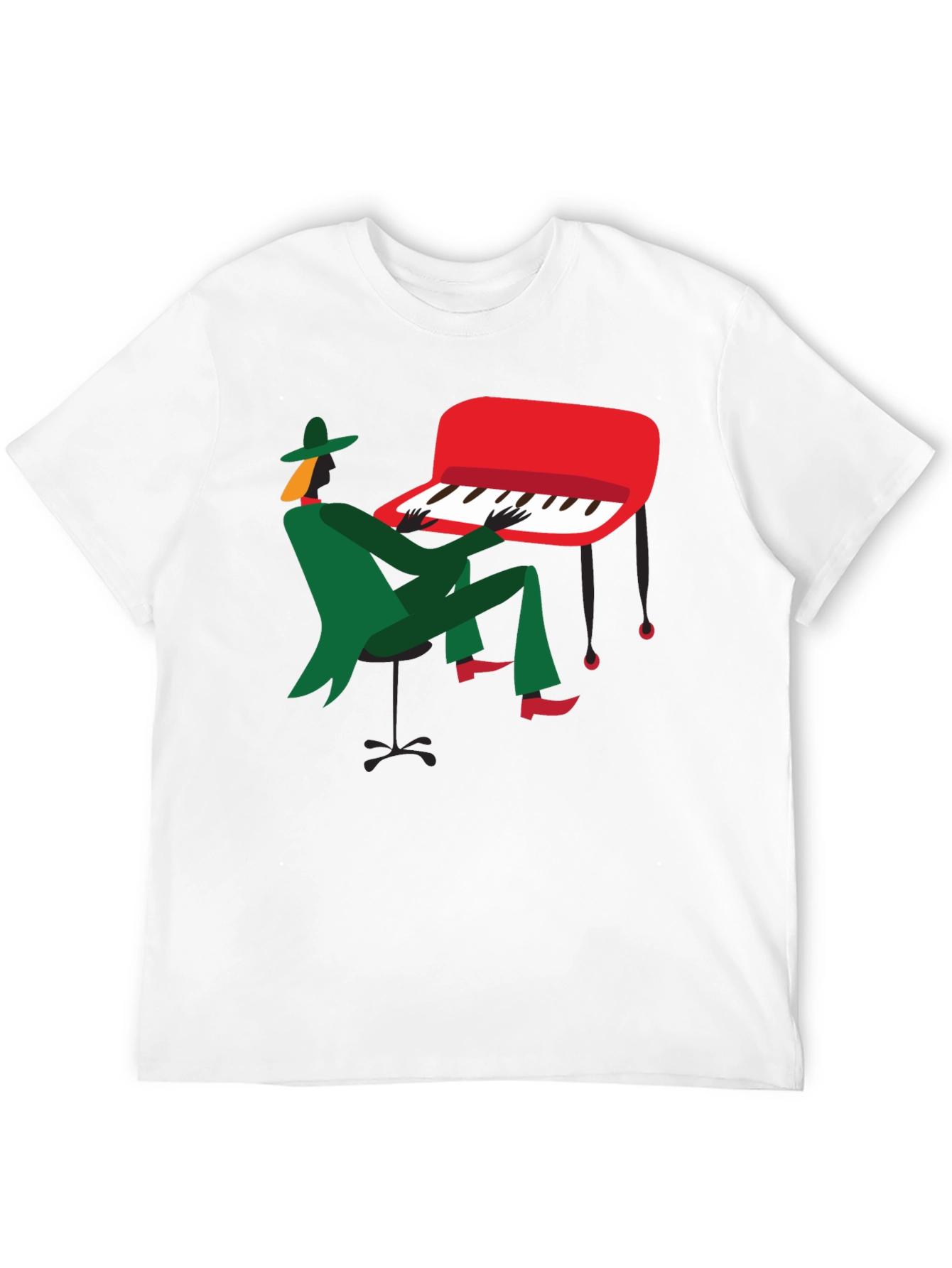 Jazz Musician Graphic T-Shirt - Black Tee