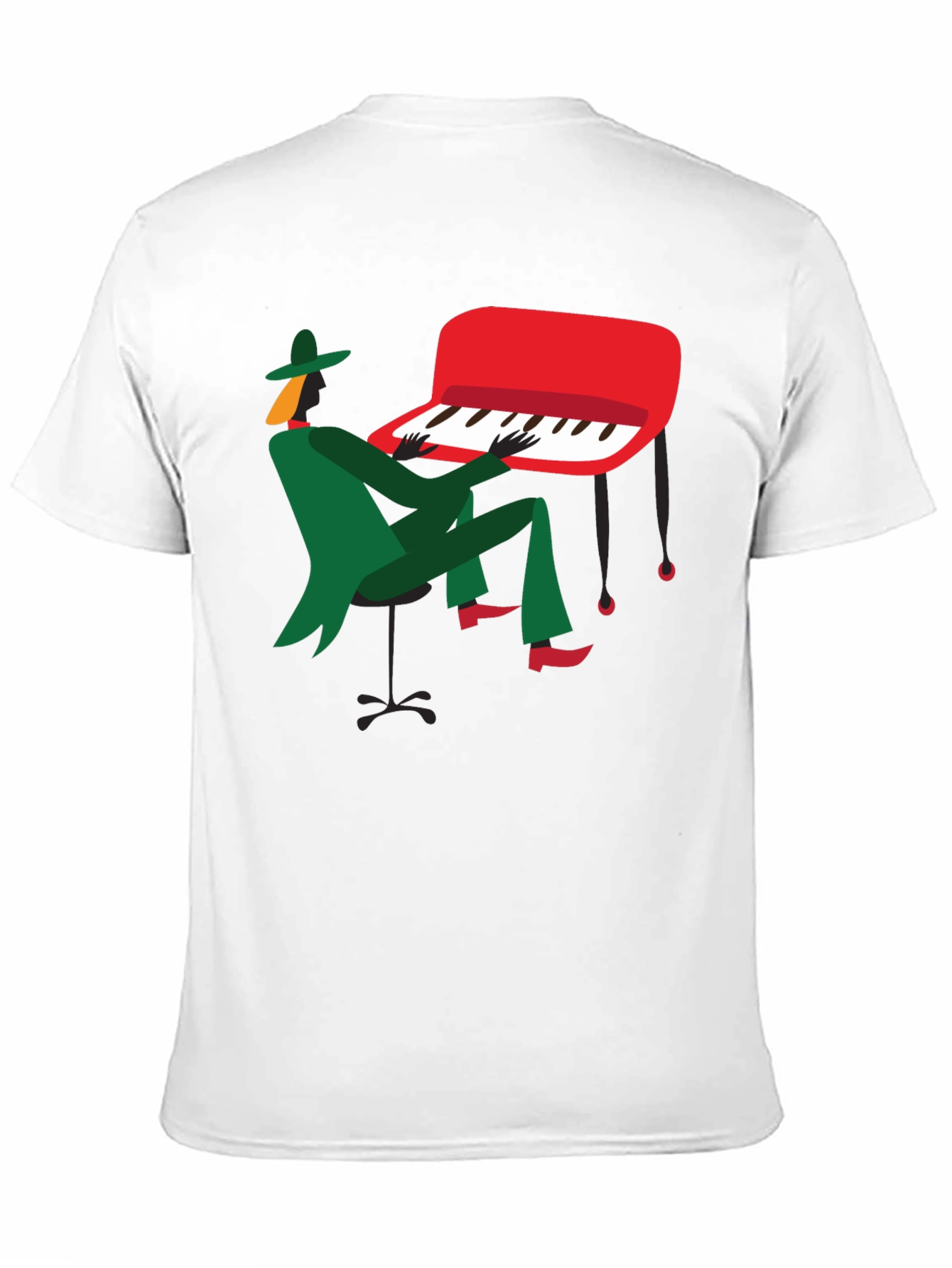 Jazz Musician Graphic T-Shirt - Black Tee