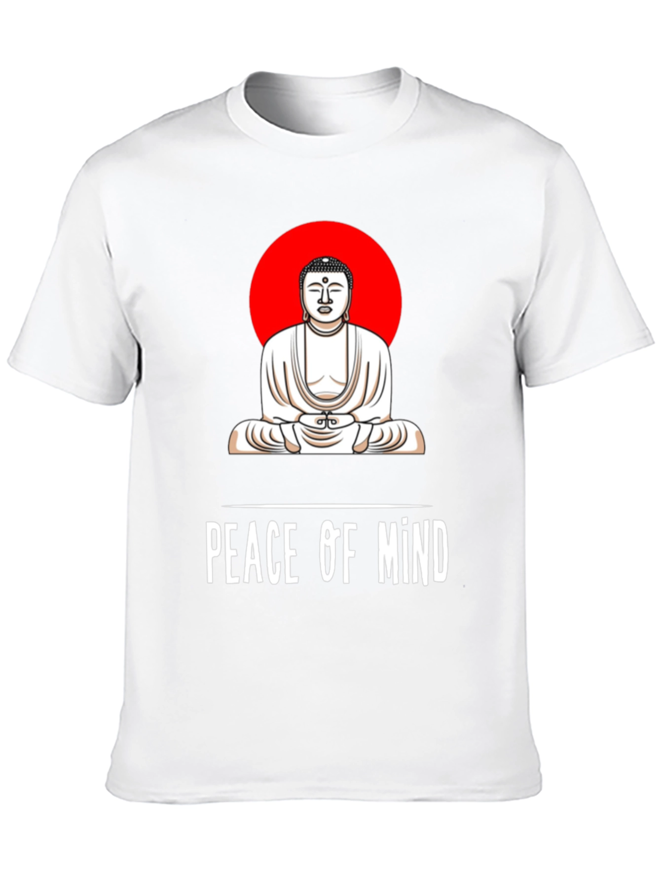 Peace of Mind Buddha Graphic Tee - Black