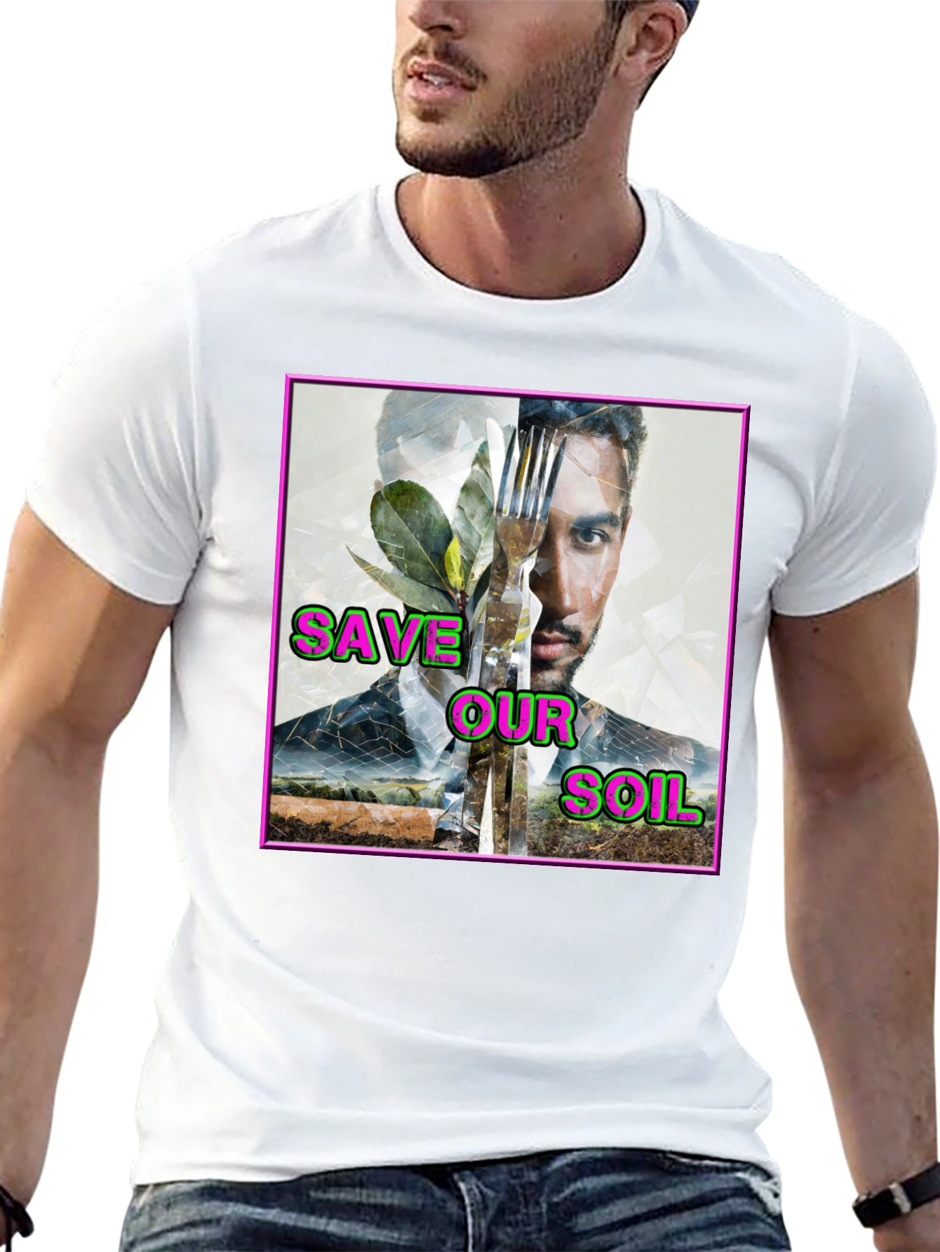 Save Our Soil Graphic T-Shirt - Eco-Friendly Design