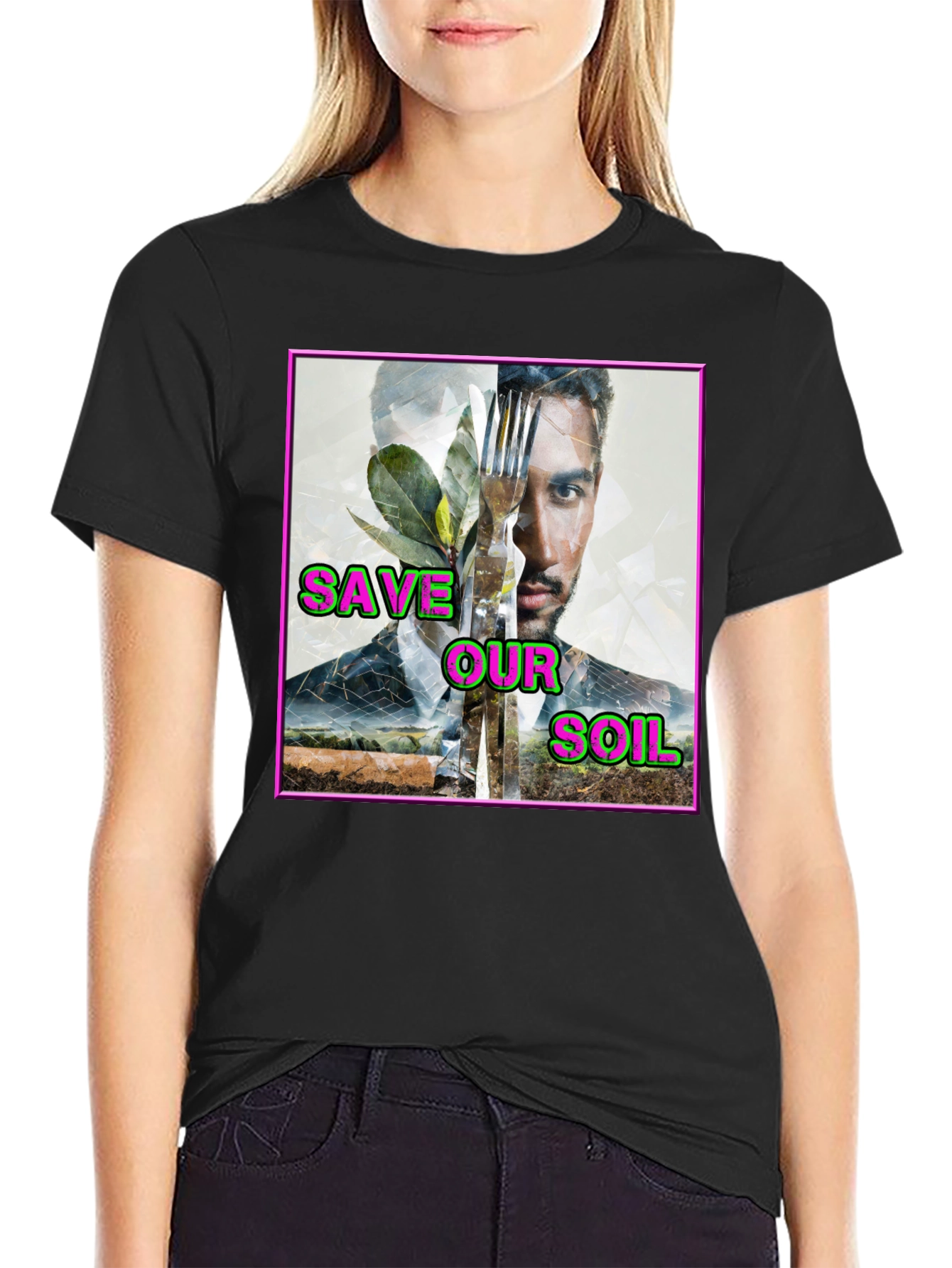 Save Our Soil Graphic T-Shirt - Eco-Friendly Design