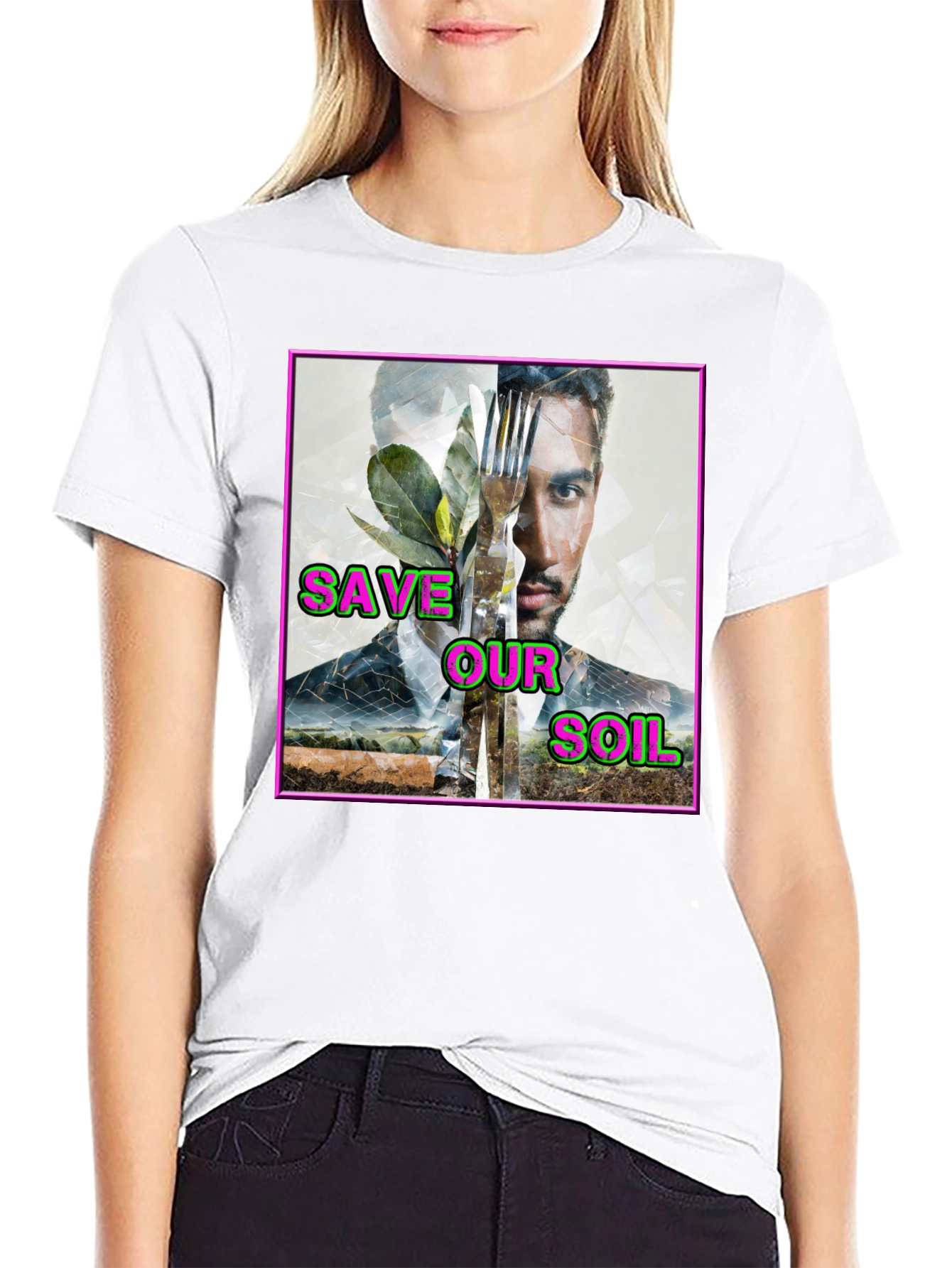 Save Our Soil Graphic T-Shirt - Eco-Friendly Design