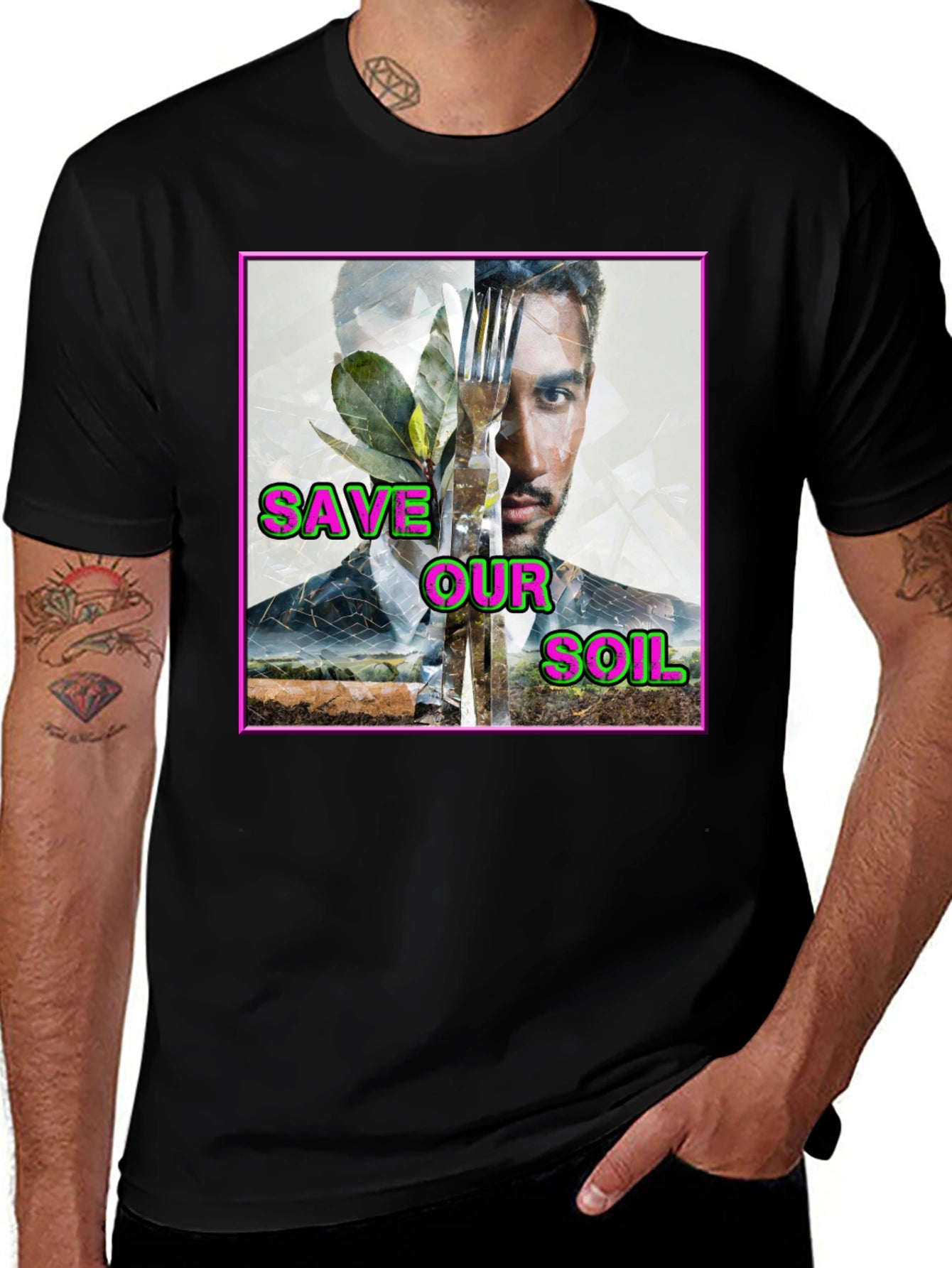 Save Our Soil Graphic T-Shirt - Eco-Friendly Design