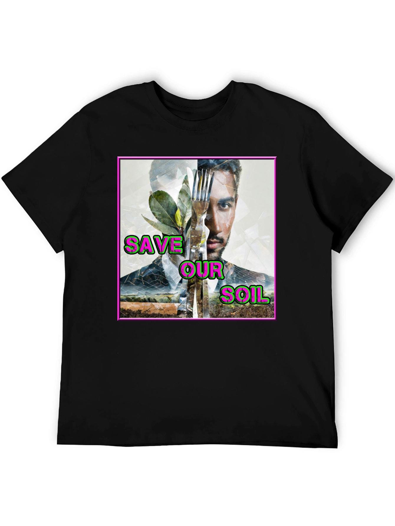 Save Our Soil Graphic T-Shirt - Eco-Friendly Design