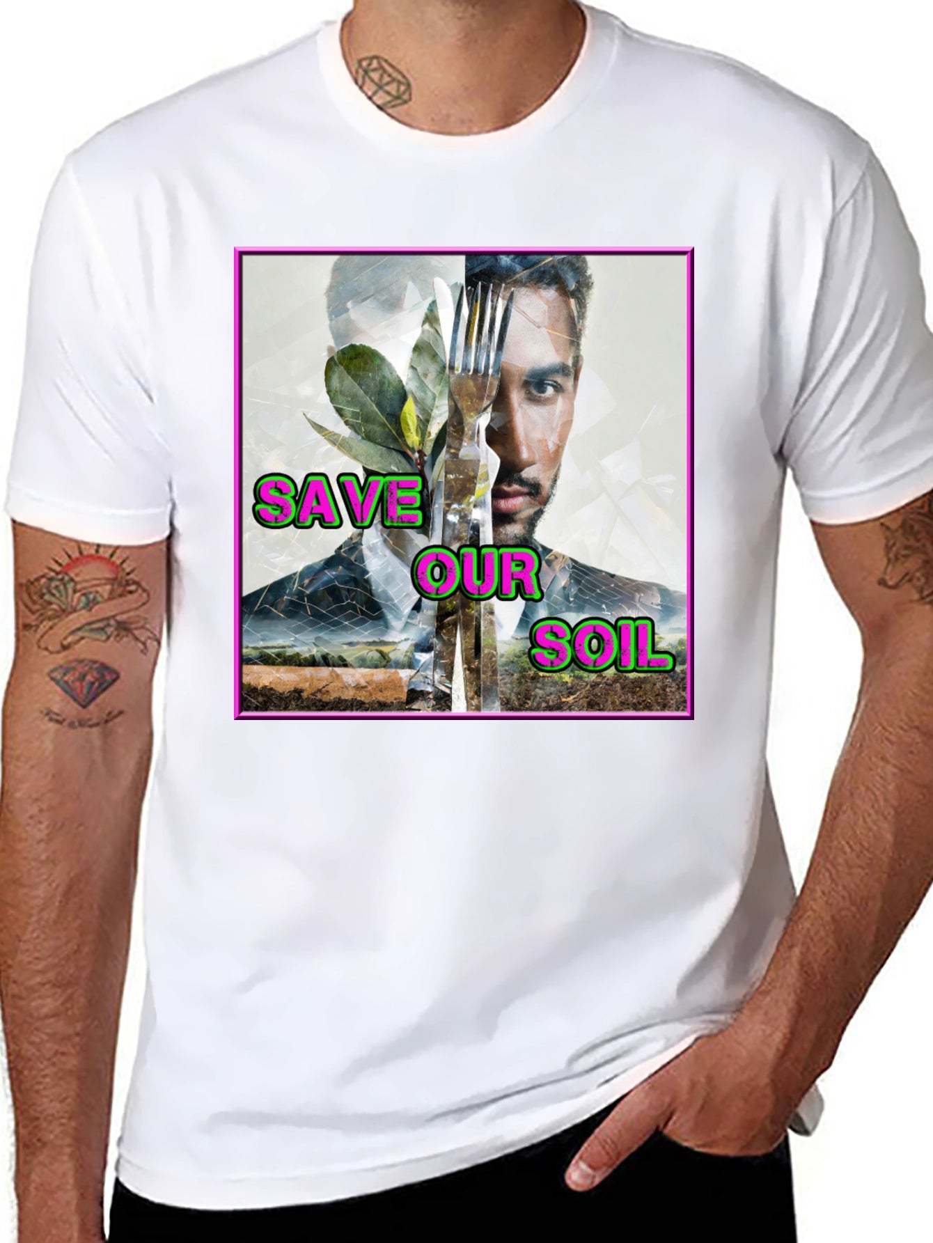Save Our Soil Graphic T-Shirt - Eco-Friendly Design