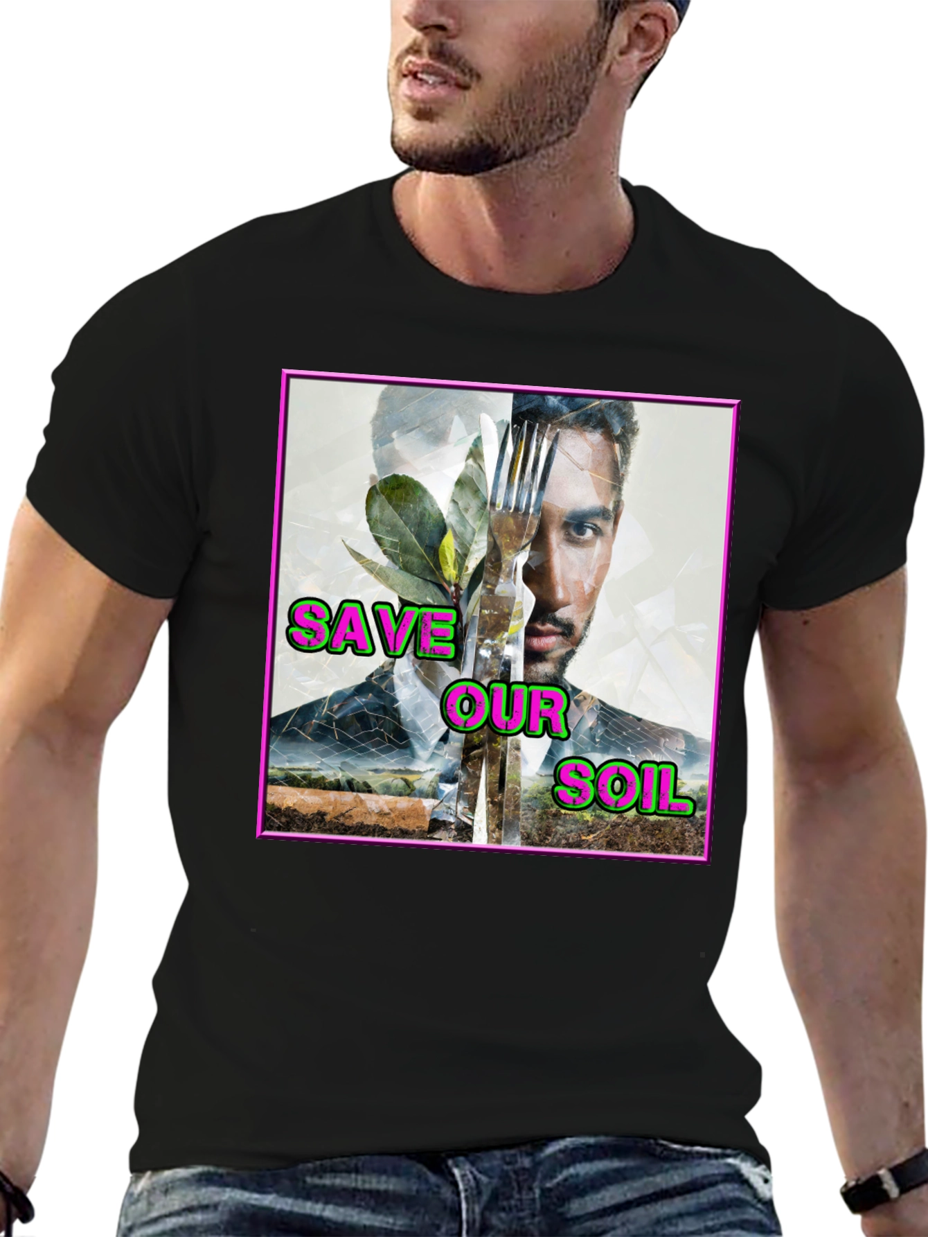 Save Our Soil Graphic T-Shirt - Eco-Friendly Design