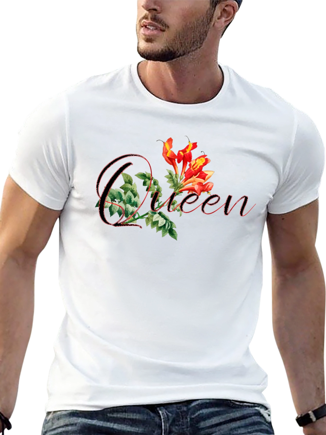 Queen Floral Graphic T-Shirt