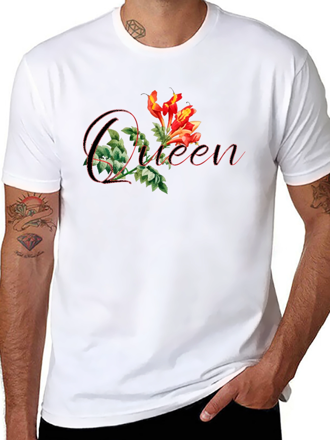 Queen Floral Graphic T-Shirt