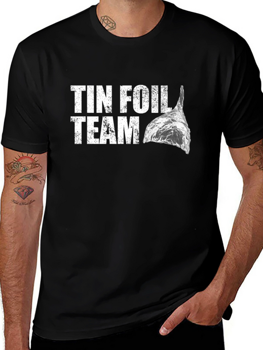 Tin Foil Team Graphic Tee - Conspiracy Theory Shirt