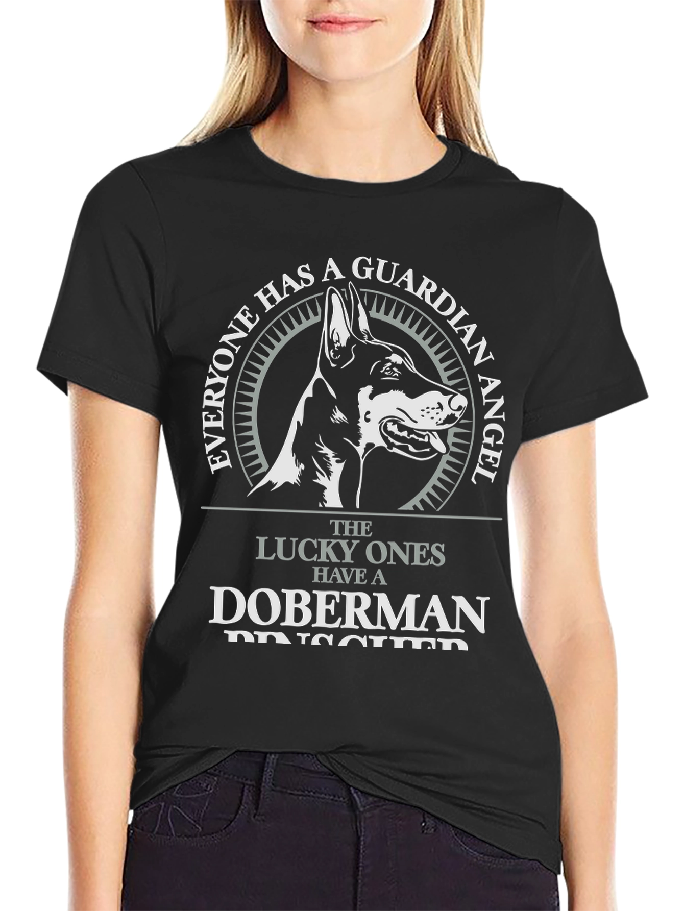 Doberman Guardian Angel T-Shirt