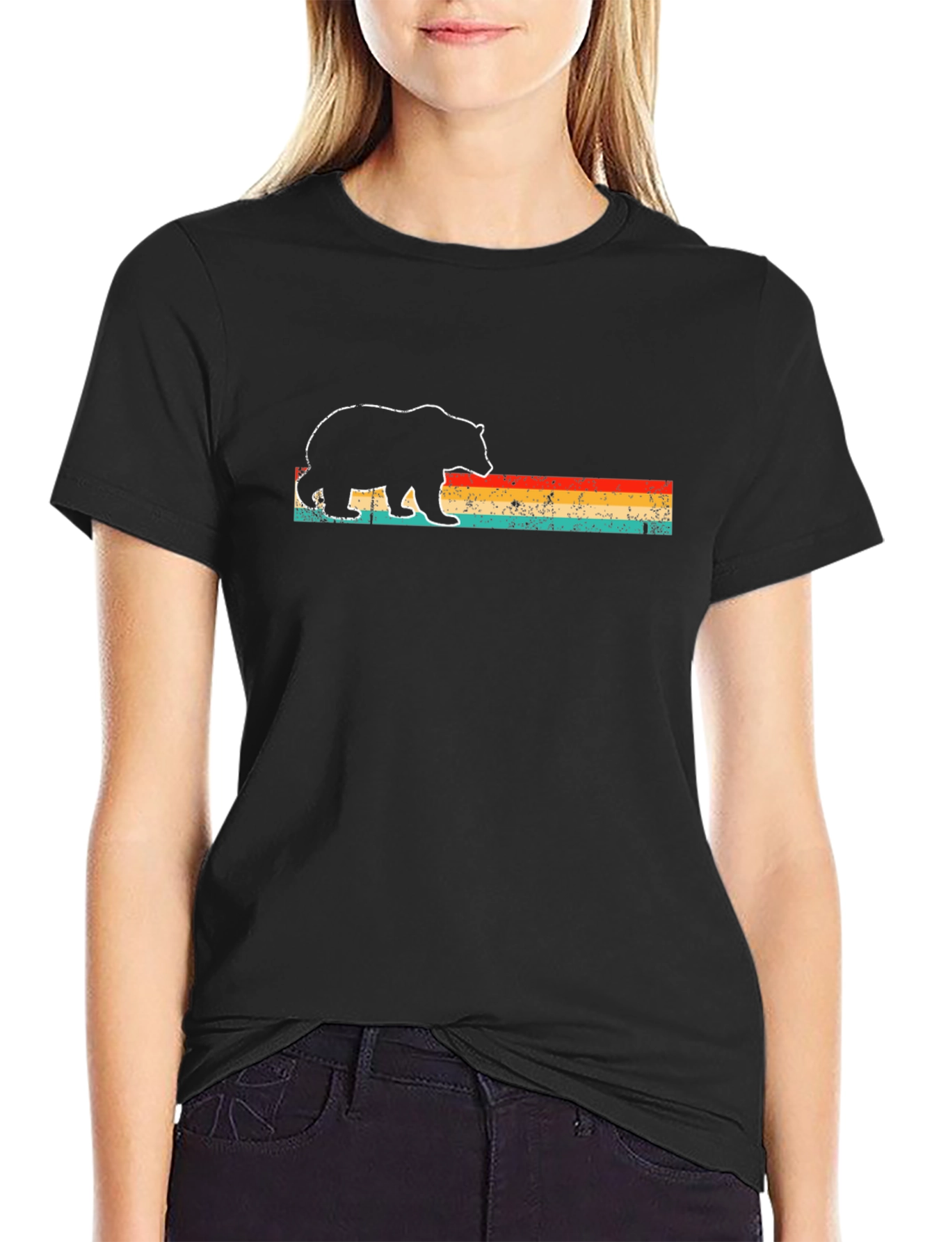 Retro Bear Graphic Tee - Comfort Fit