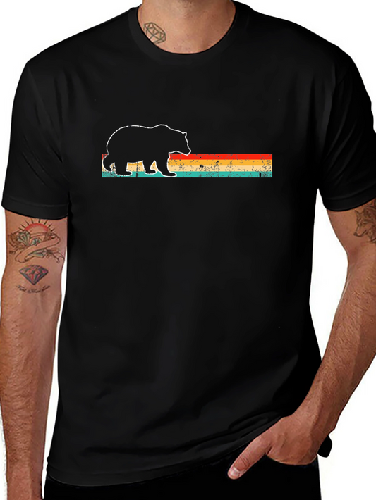 Retro Bear Graphic Tee - Comfort Fit