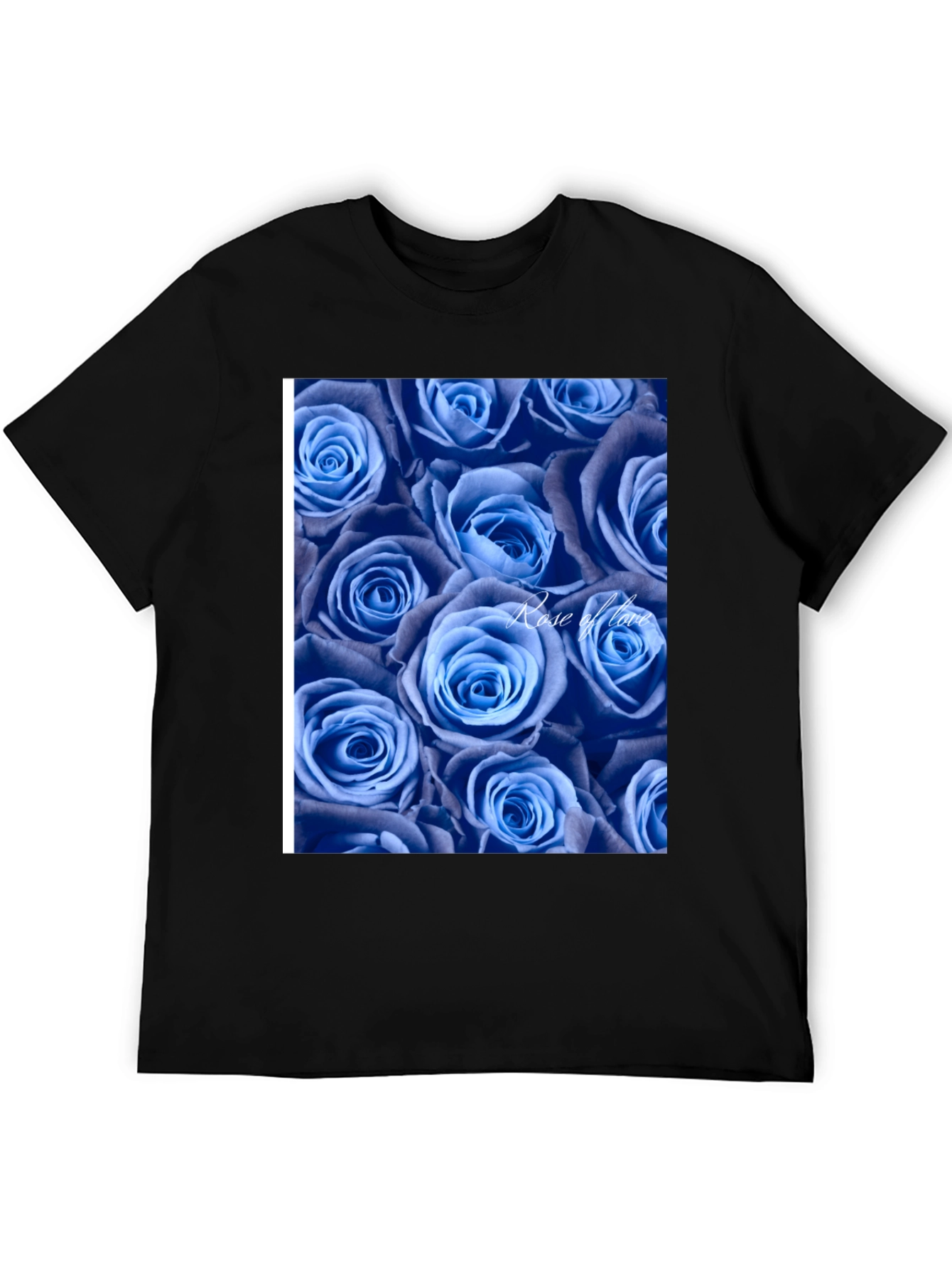Blue Roses Graphic T-Shirt - Rose of Love Design