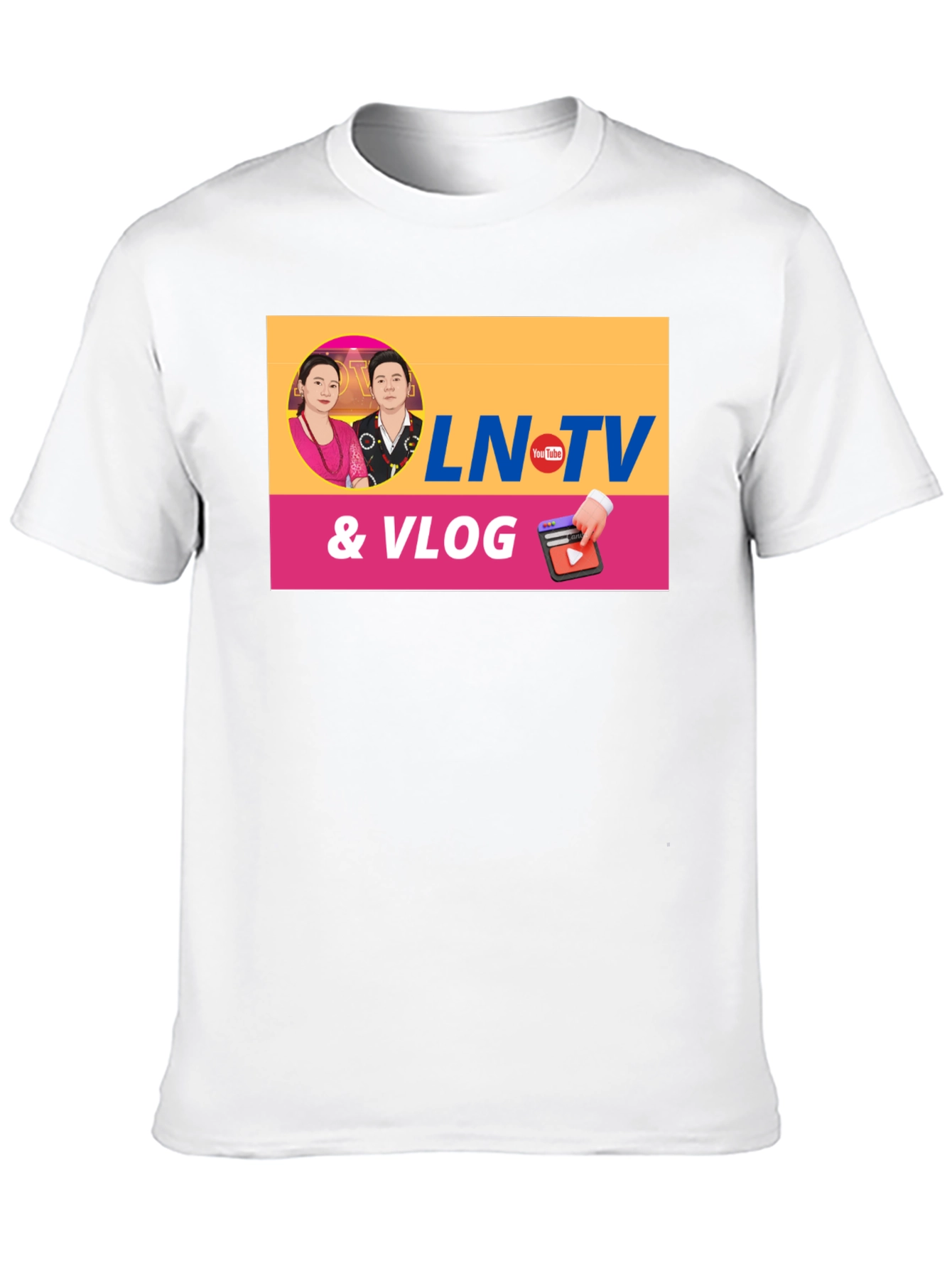 LN TV & Vlog Black T-Shirt