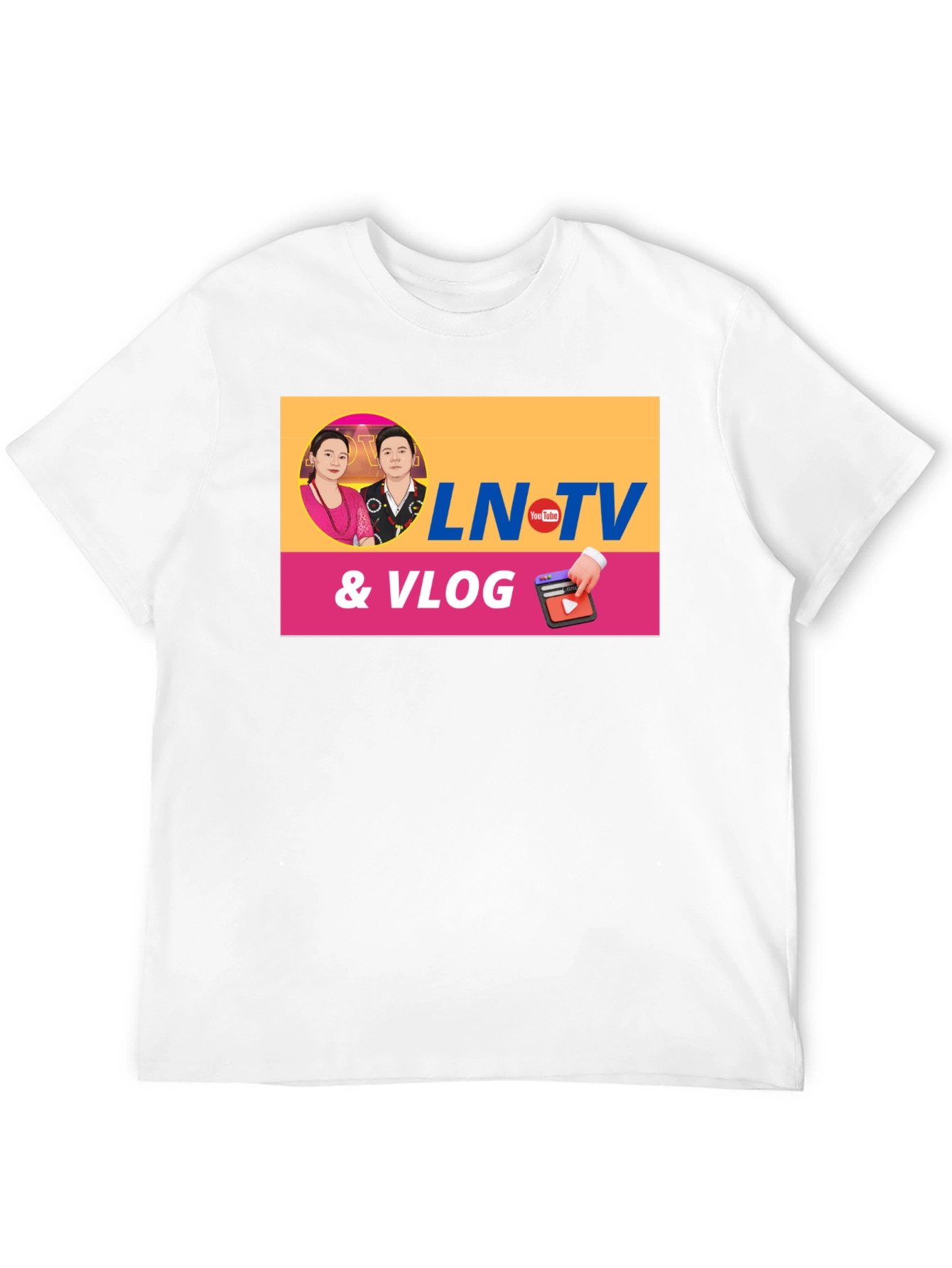 LN TV & Vlog Black T-Shirt