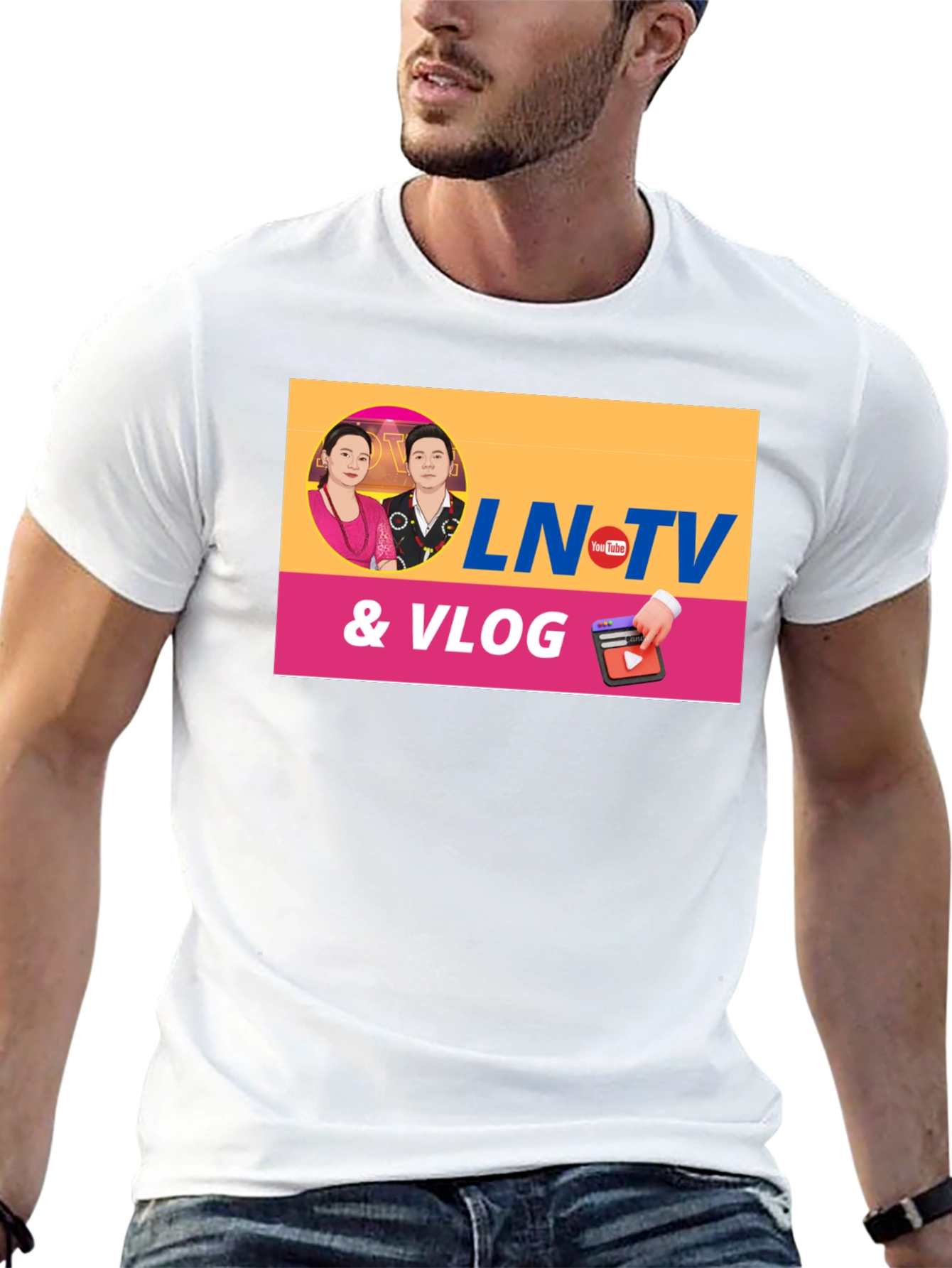 LN TV & Vlog Black T-Shirt