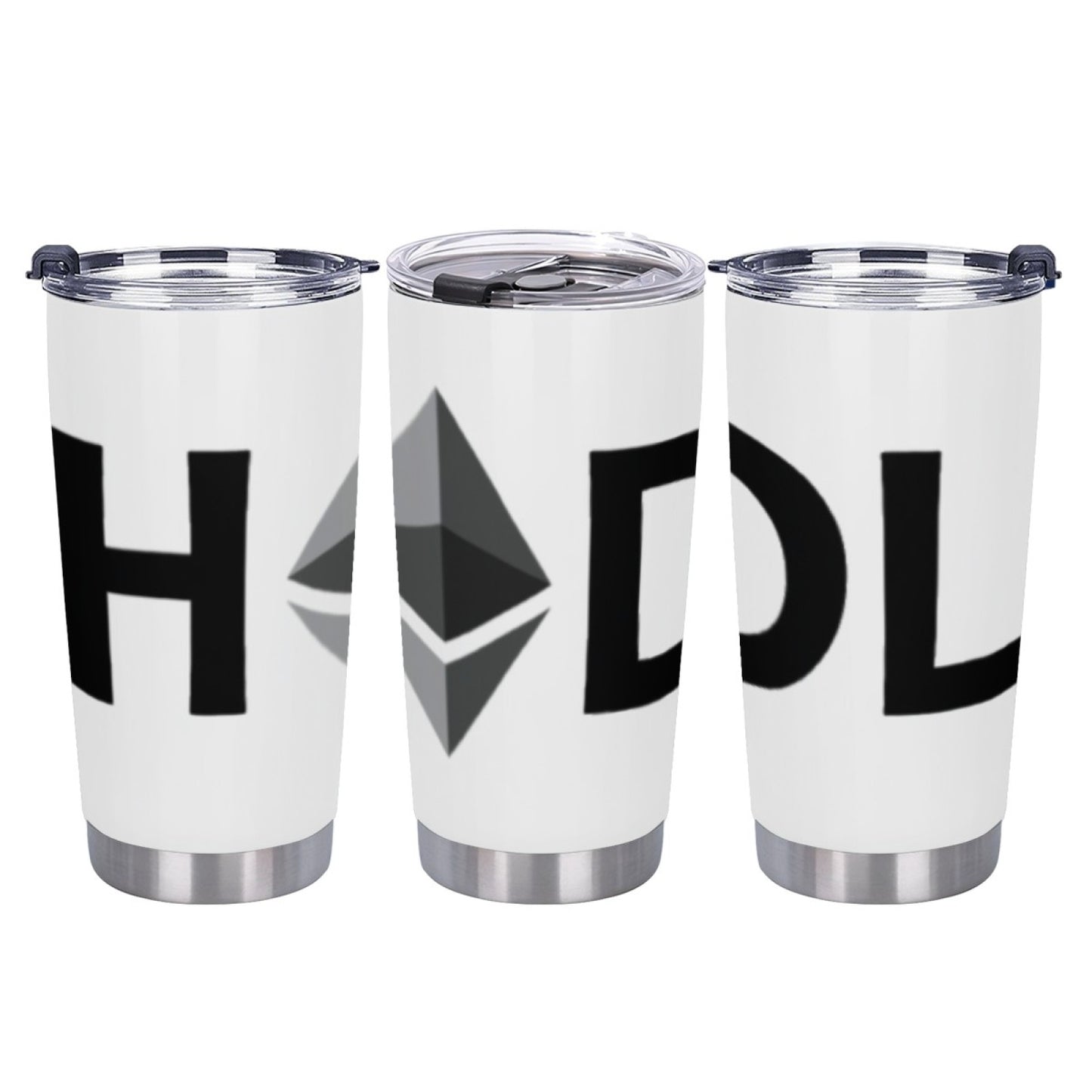 Reusable Insulated Graphic Tumbler - Stainless Steel Leak-Proof Drinkware