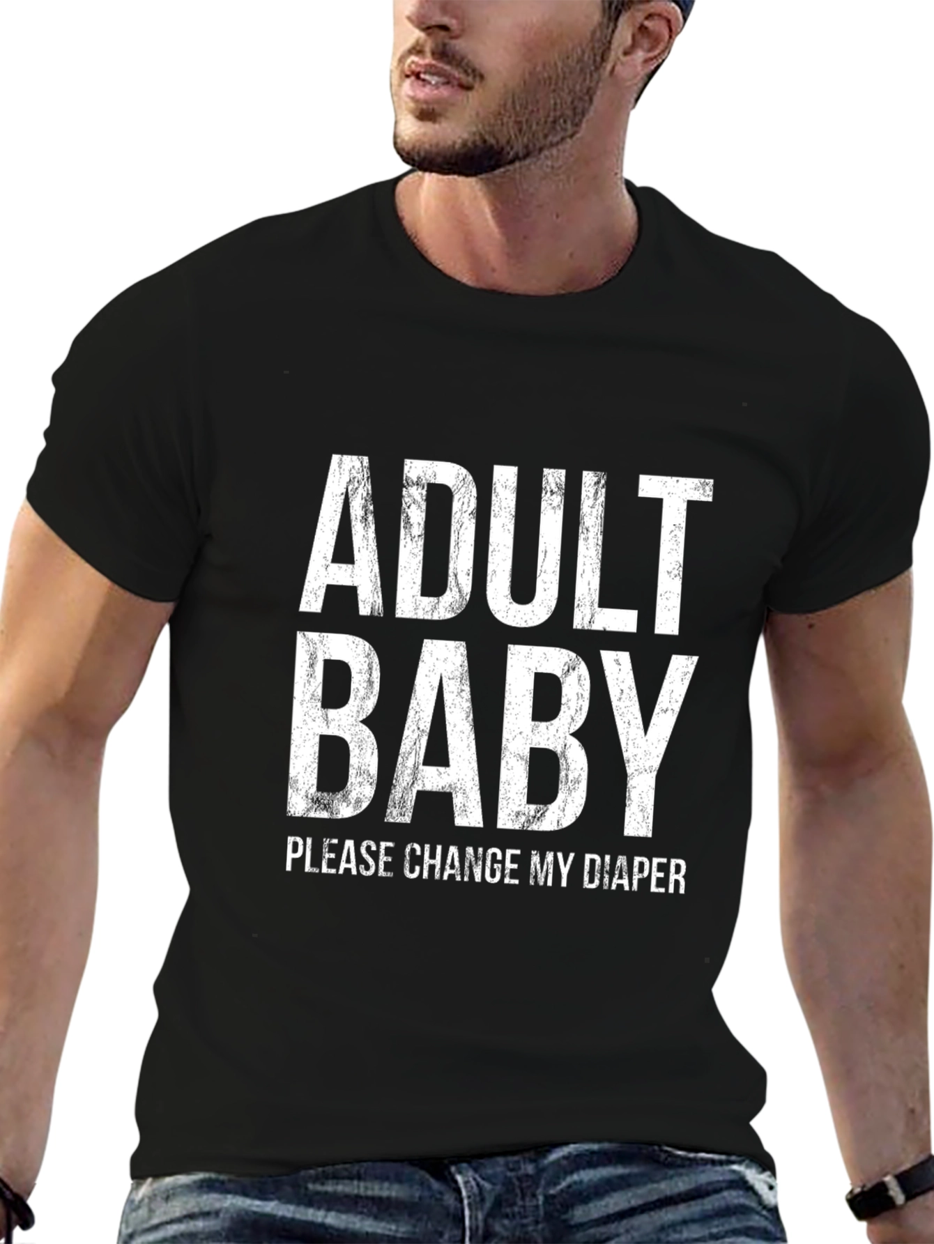 Adult Baby T-Shirt - Funny Novelty Tee