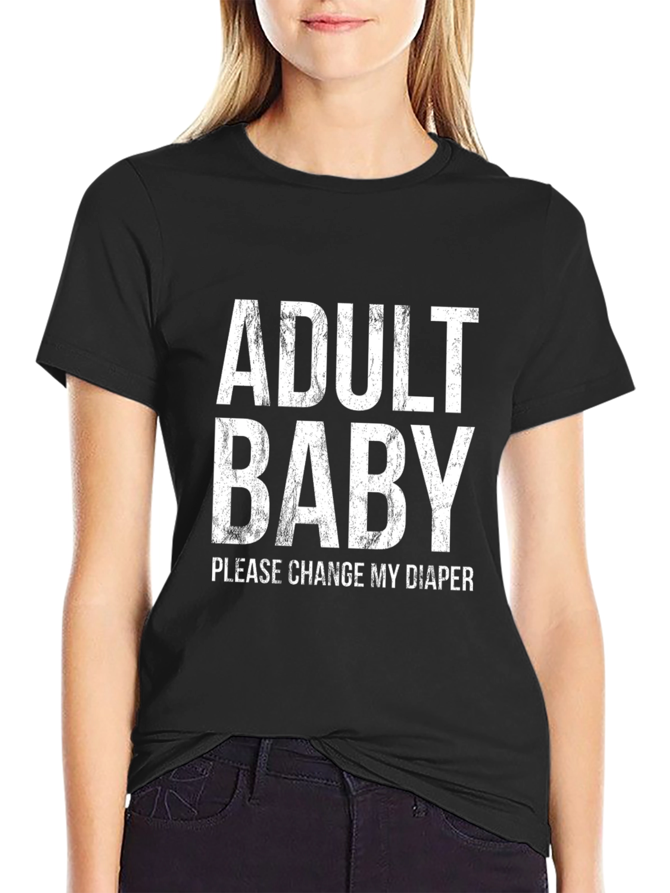 Adult Baby T-Shirt - Funny Novelty Tee