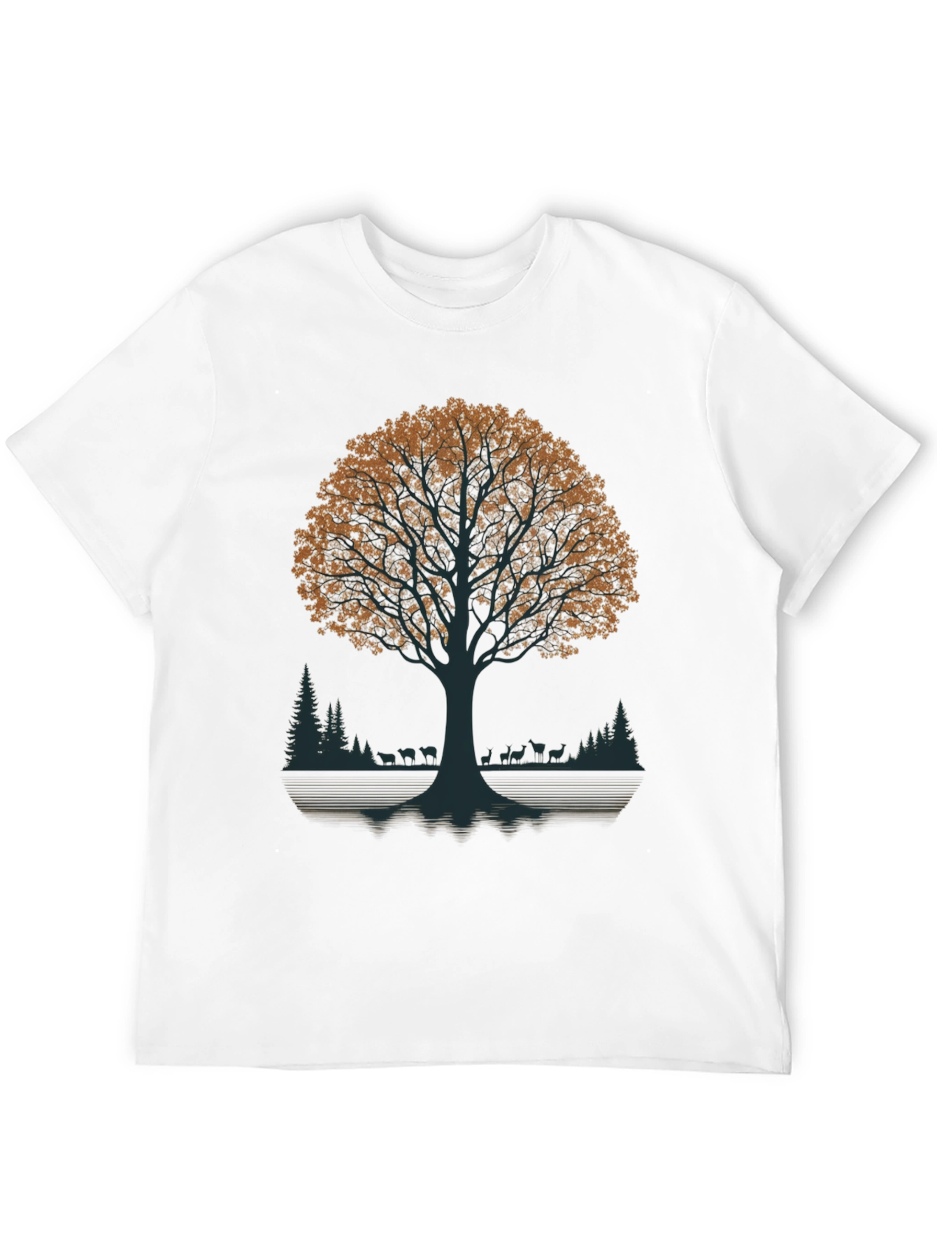 Nature Tree Graphic Tee - Black T-Shirt