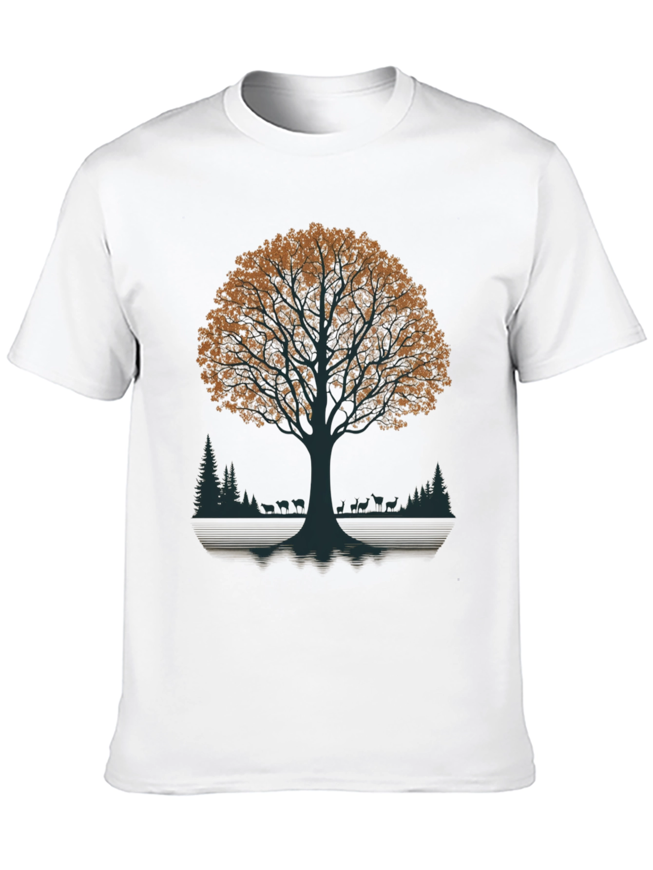 Nature Tree Graphic Tee - Black T-Shirt
