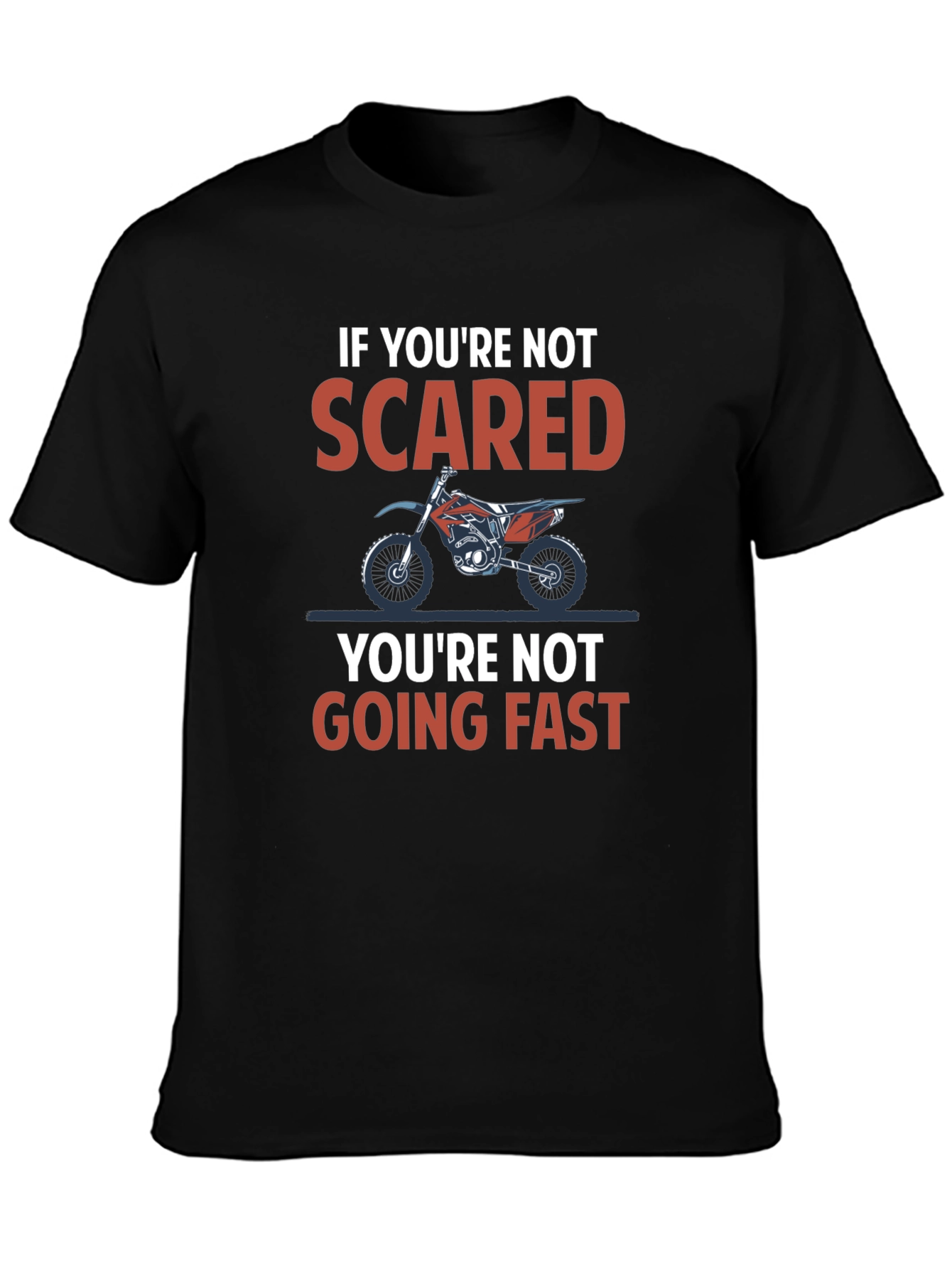 Scared Motorcycle T-Shirt - Ride Fast!