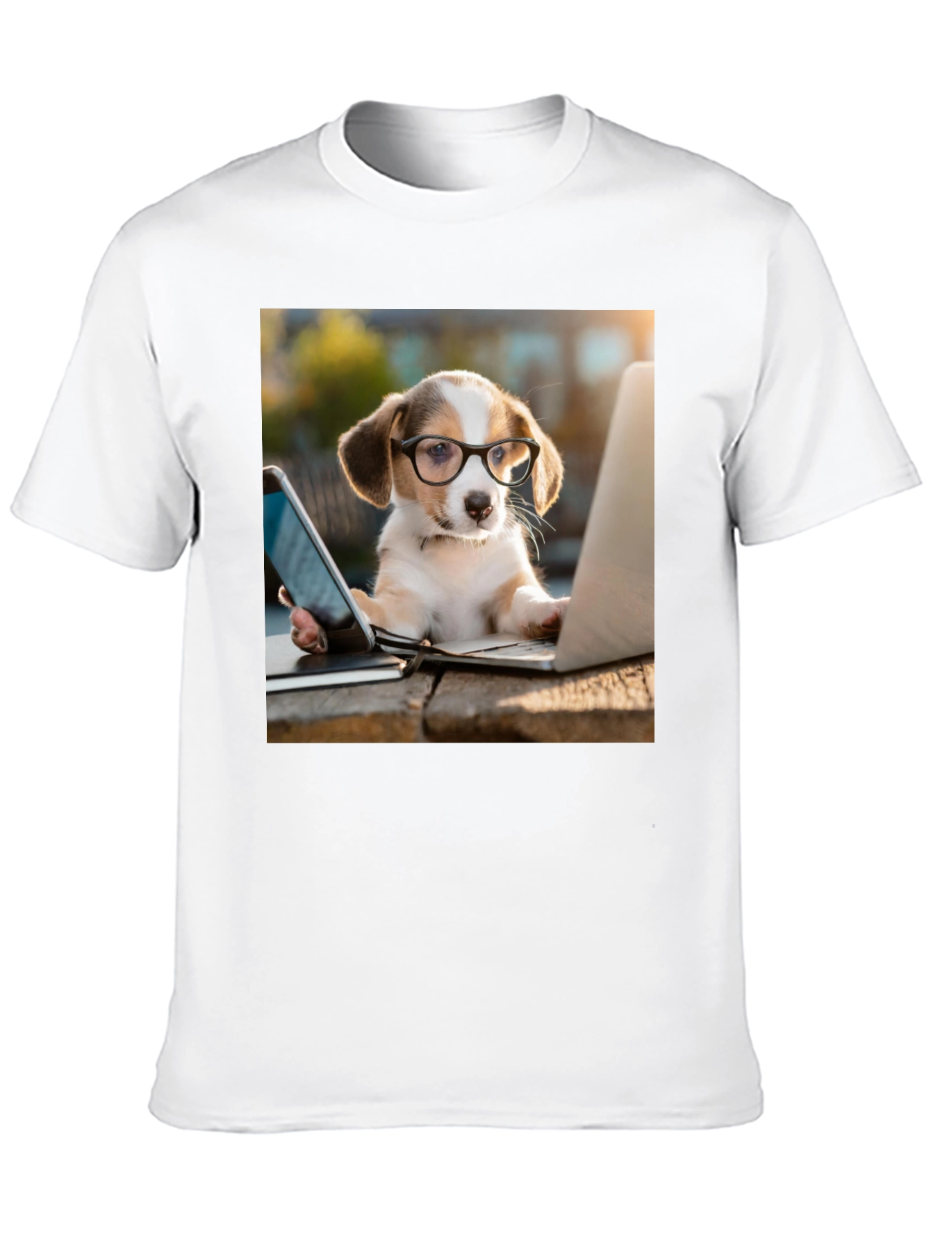 Dog with Glasses T-Shirt