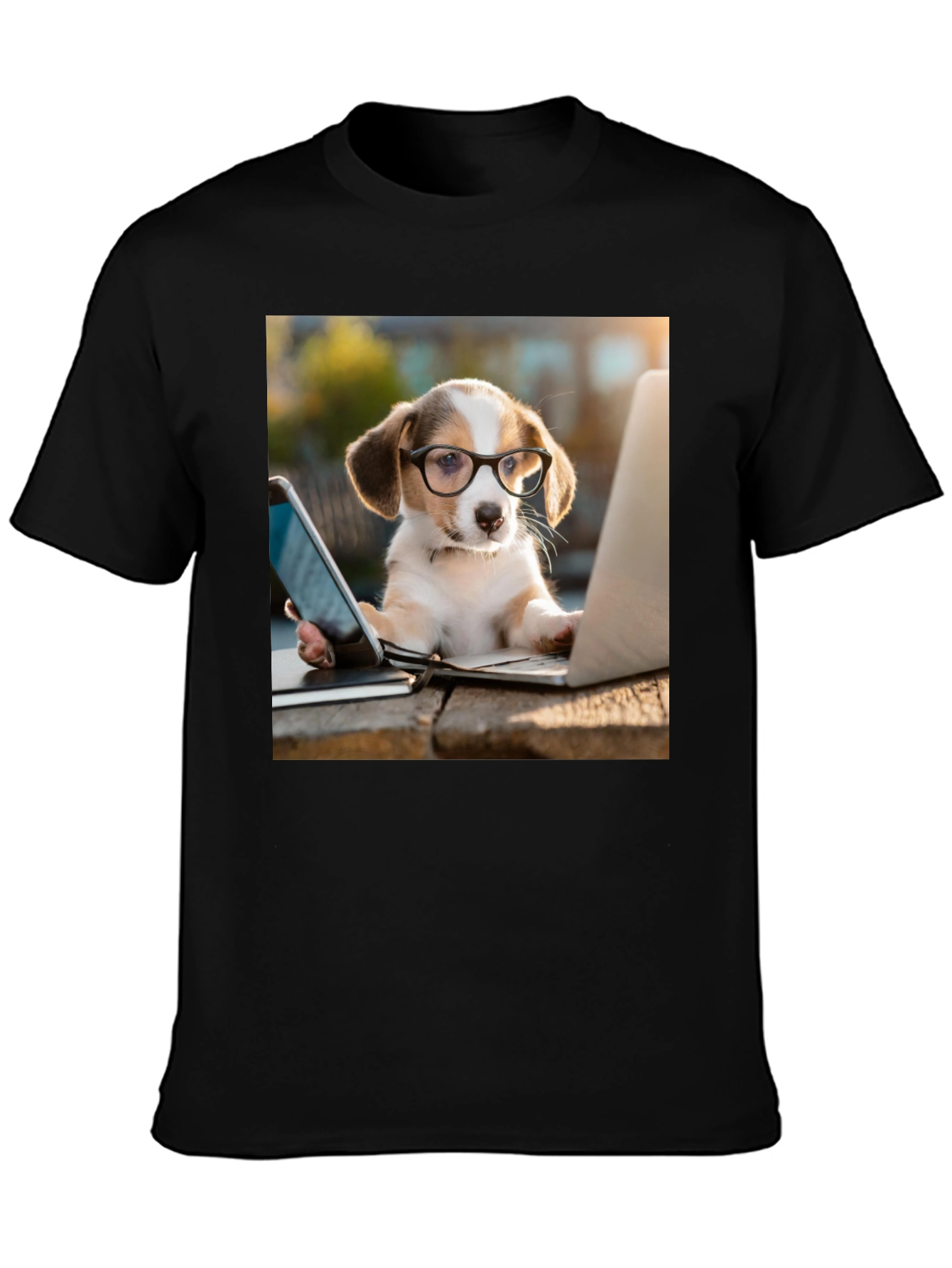 Dog with Glasses T-Shirt