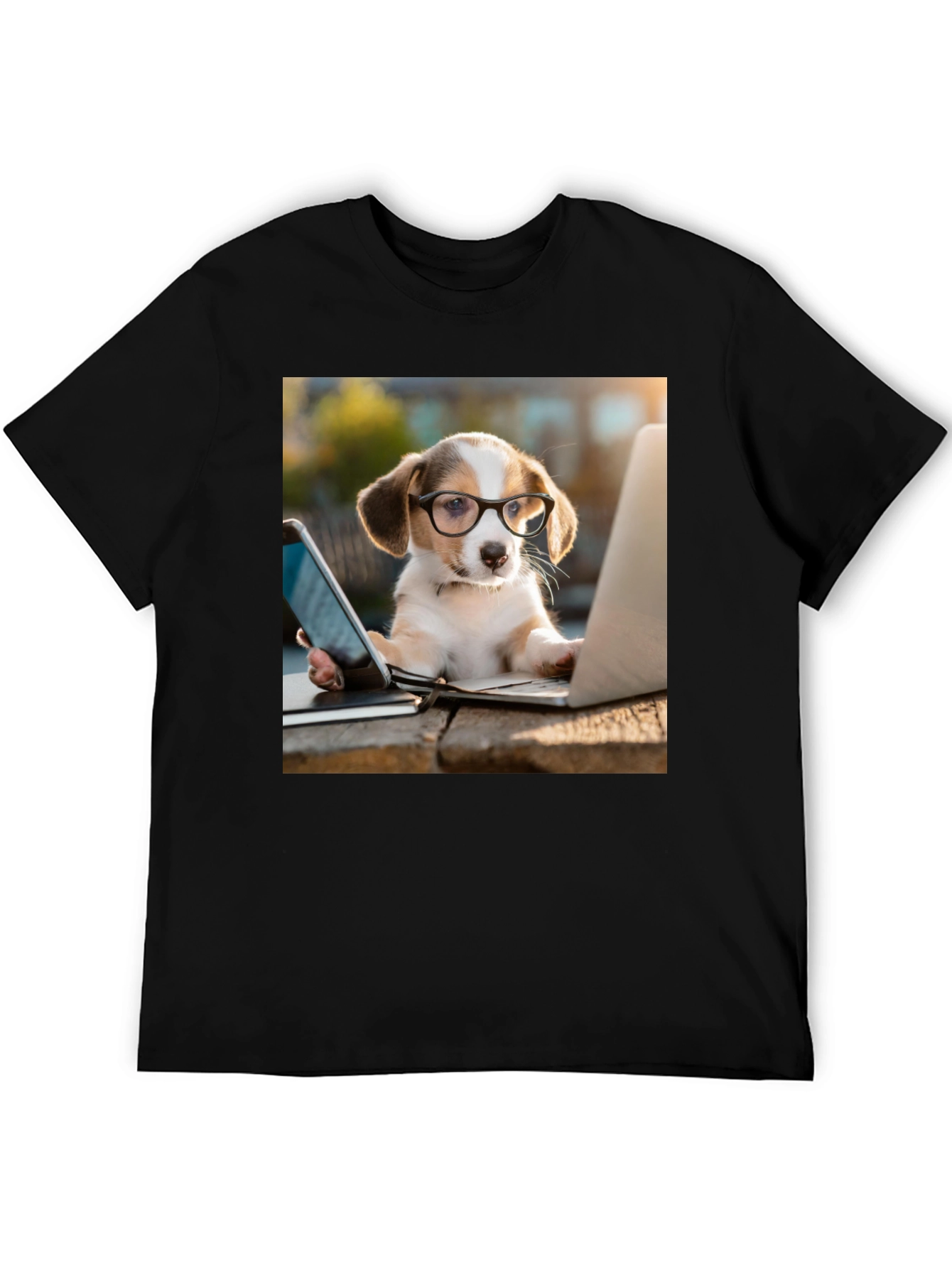 Dog with Glasses T-Shirt