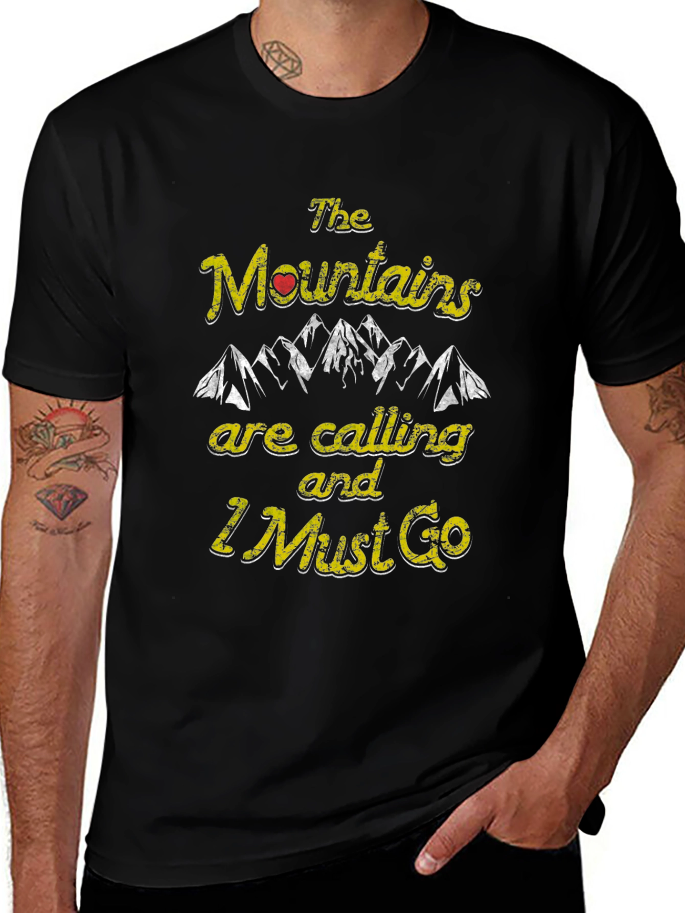 Mountains Are Calling Graphic Tee - Adventure Shirt