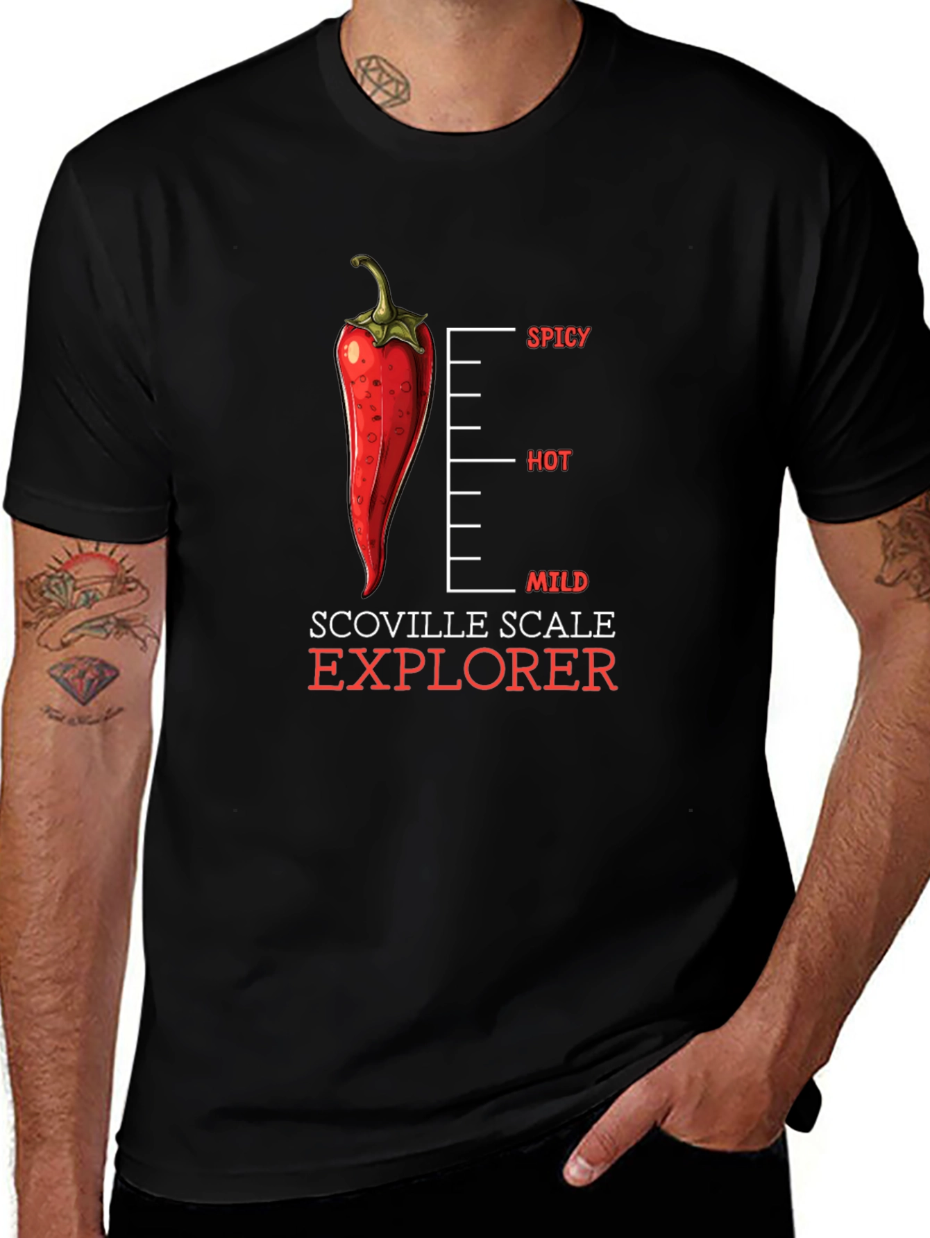 Spicy Scoville Scale Explorer Graphic Tee