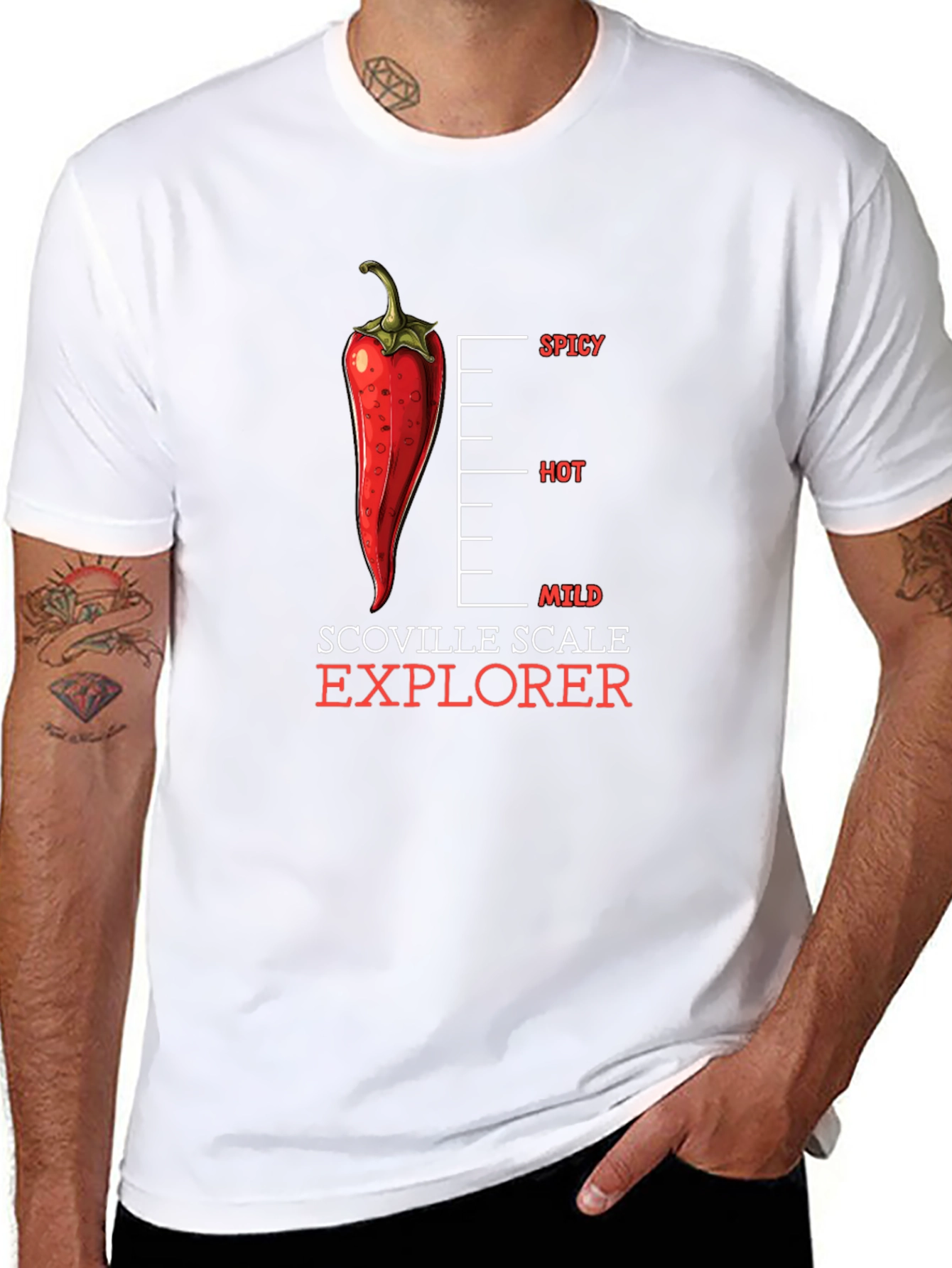 Spicy Scoville Scale Explorer Graphic Tee