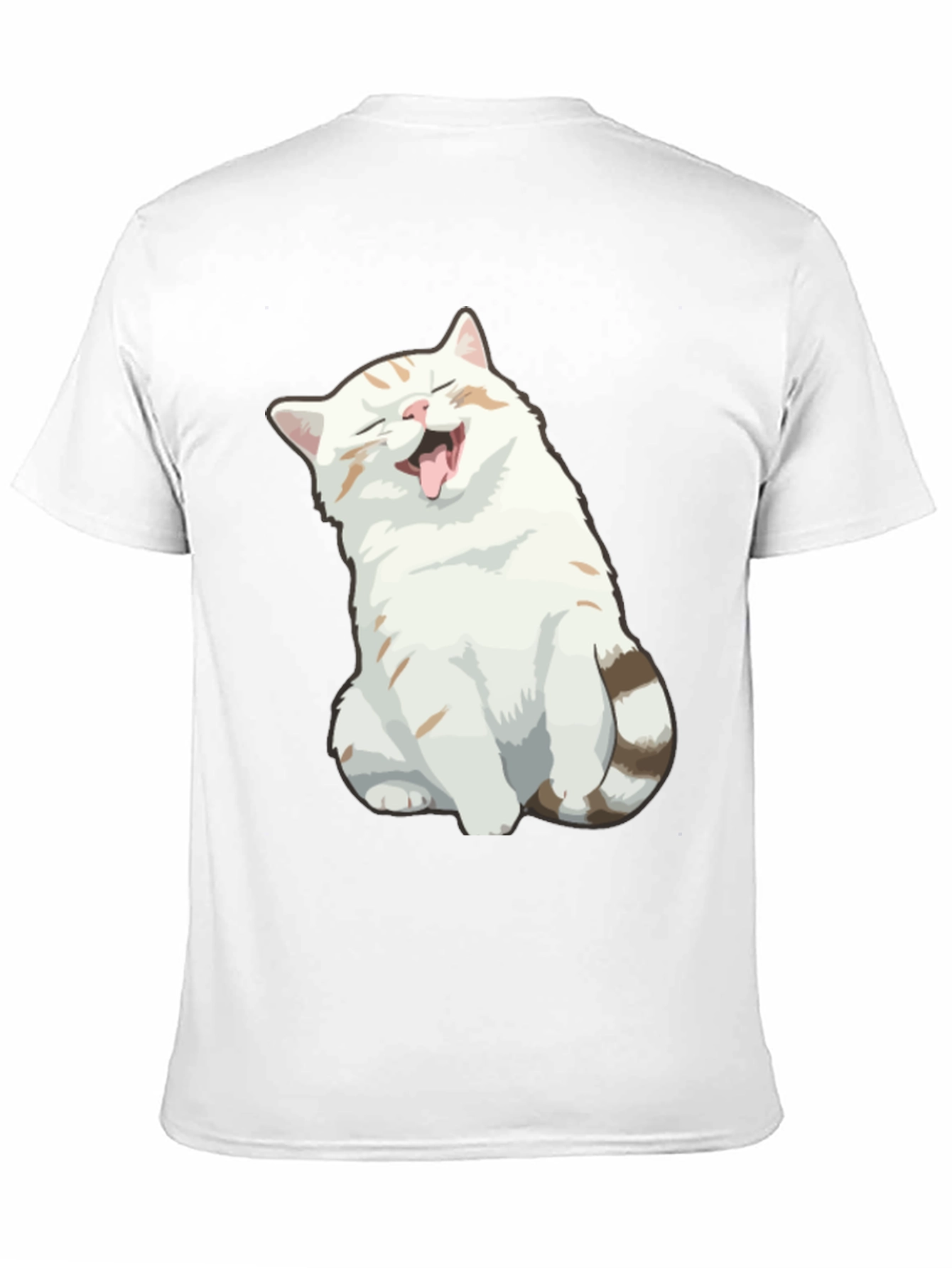 Funny Cat Graphic Tee - Soft Cotton Black T-Shirt