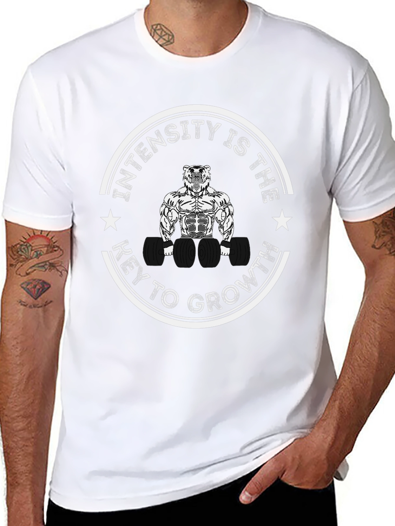 Intensity is Key to Growth Black T-Shirt
