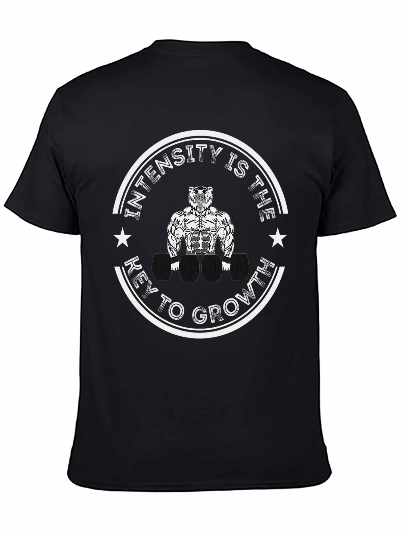 Intensity is Key to Growth Black T-Shirt