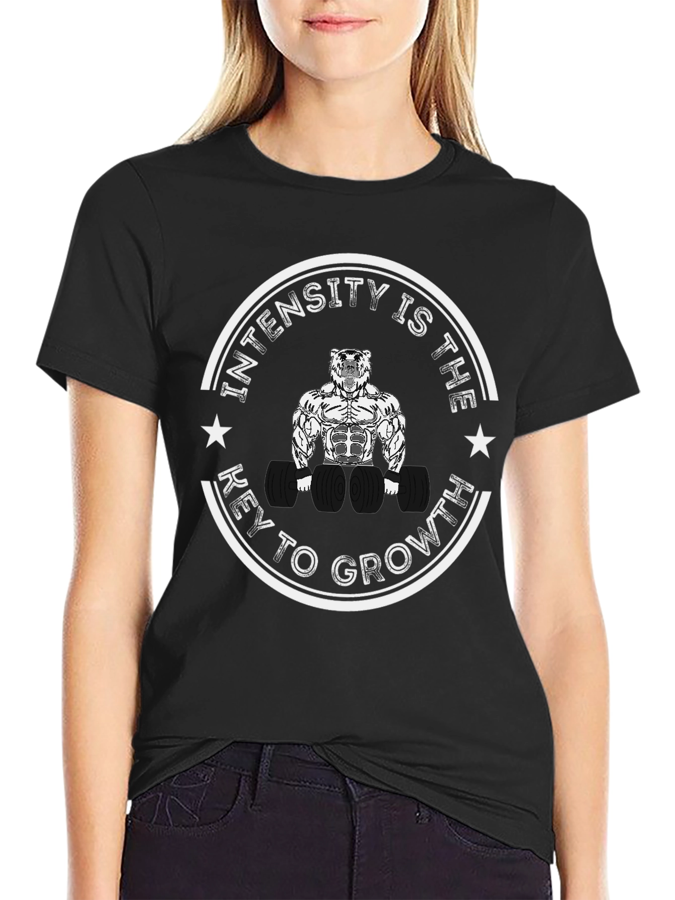 Intensity is Key to Growth Black T-Shirt