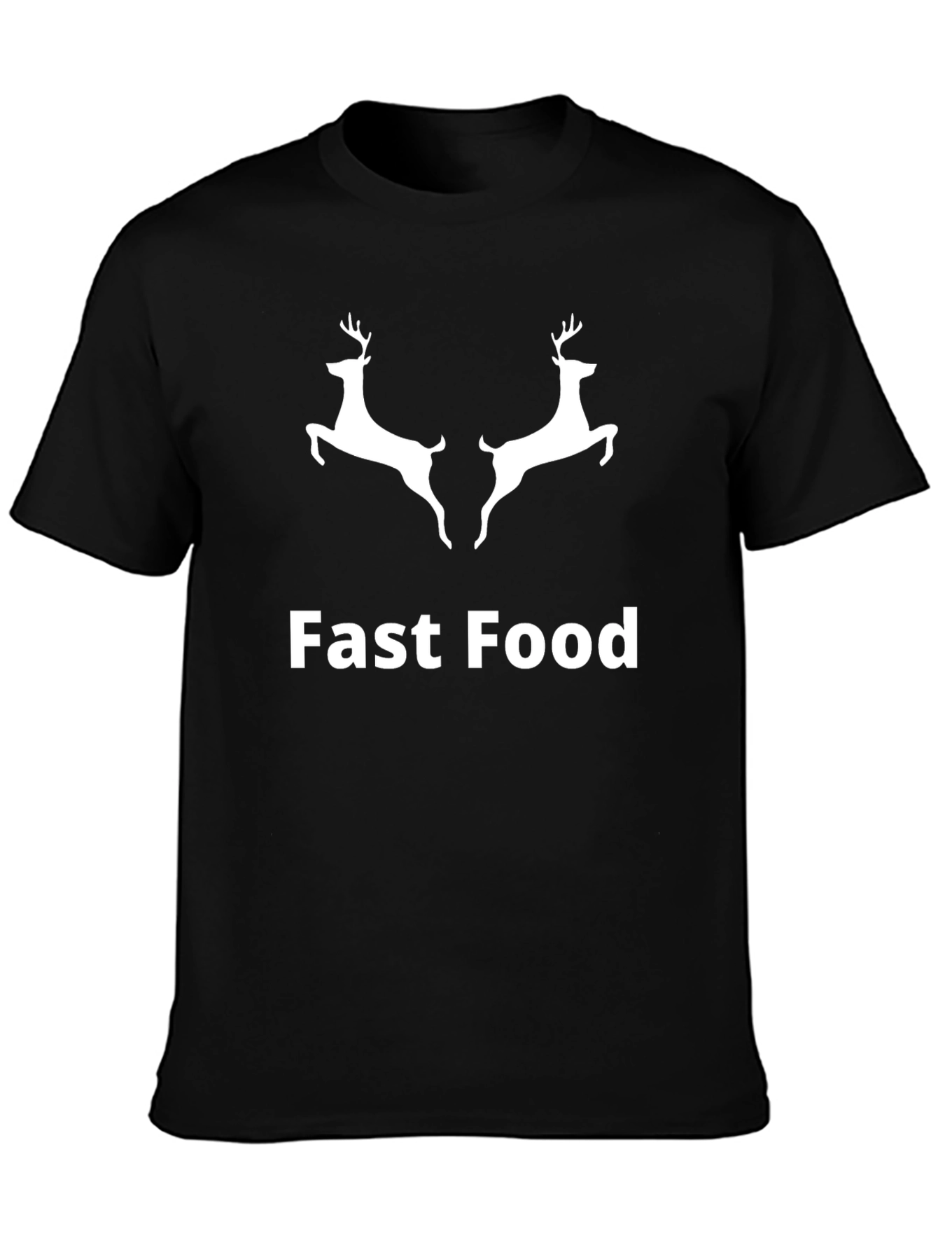 Fast Food Graphic Tee - Deer Design