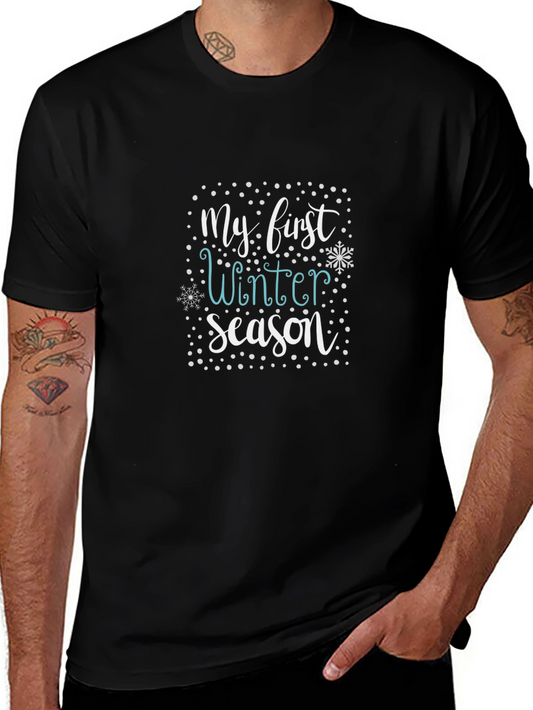 My First Winter Season Graphic Tee - Black