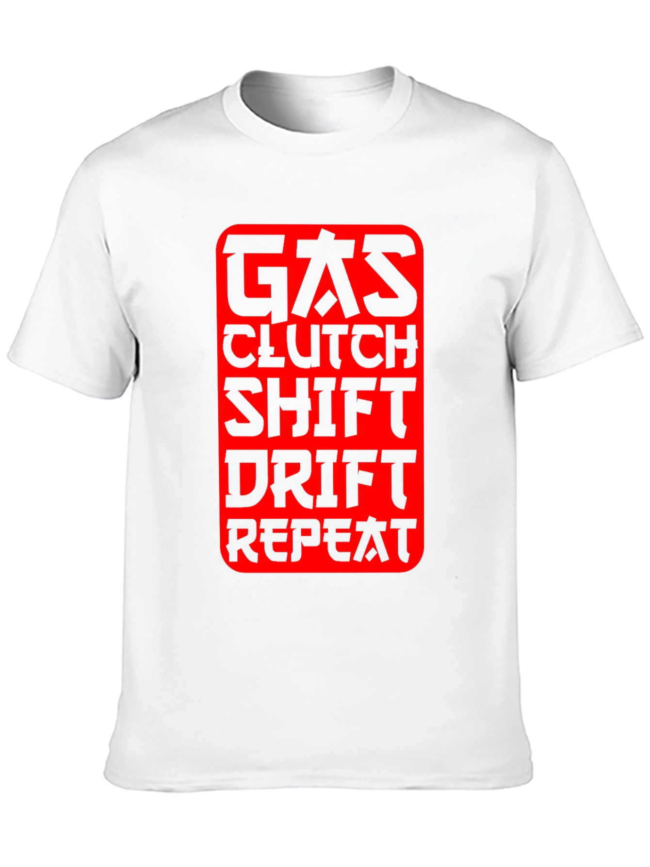 Gas Clutch Shift Drift Repeat Graphic Tee - Black