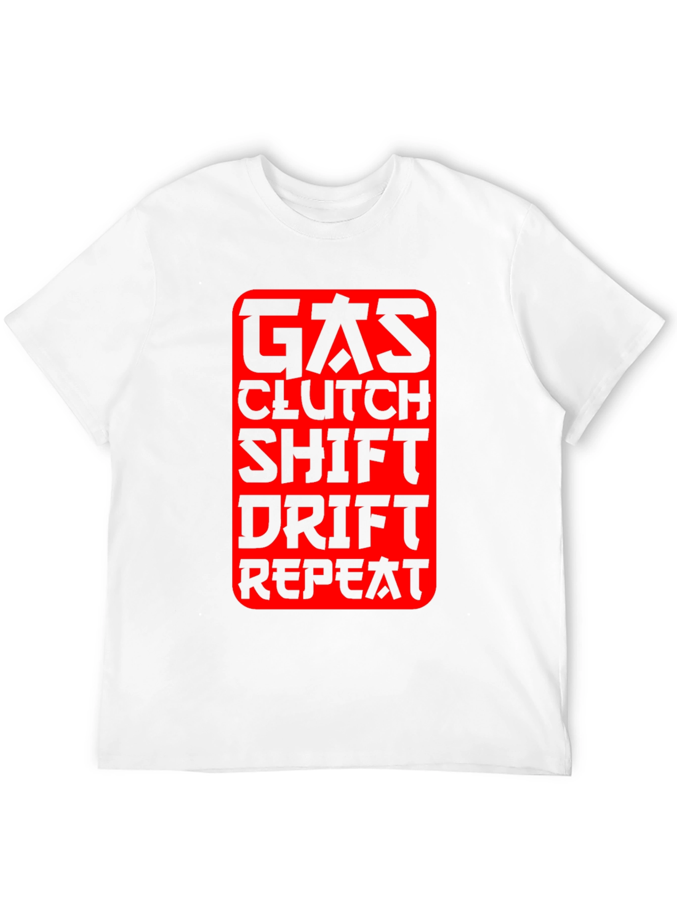 Gas Clutch Shift Drift Repeat Graphic Tee - Black