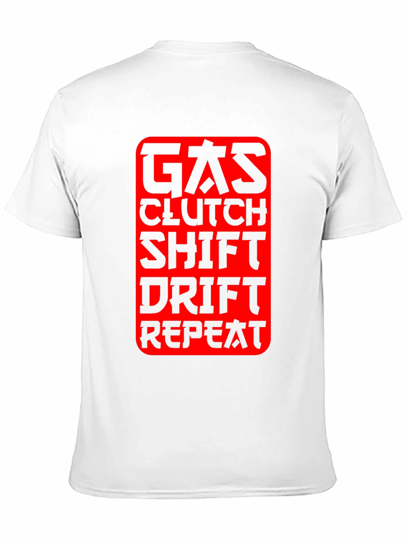 Gas Clutch Shift Drift Repeat Graphic Tee - Black