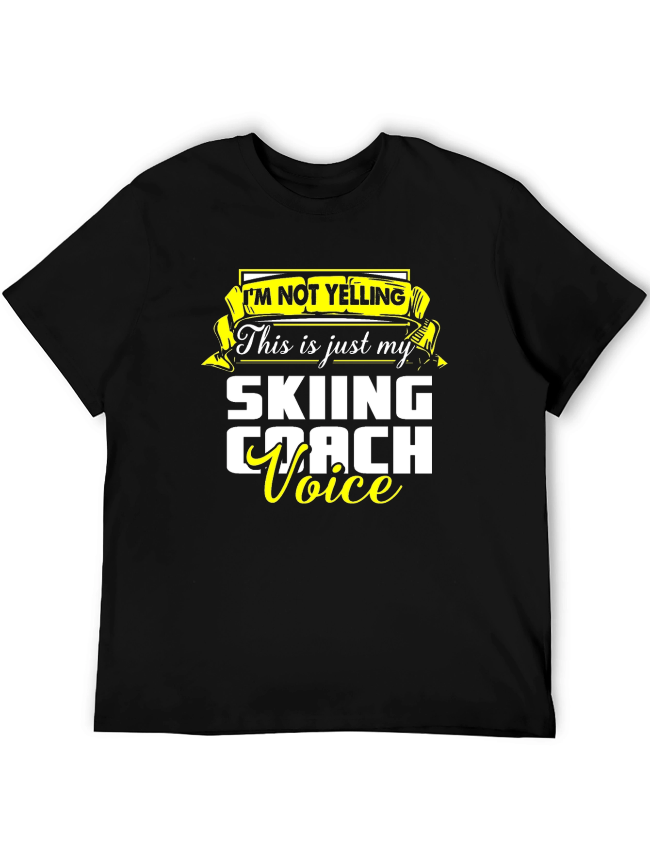 Skiing Coach Voice T-Shirt - Funny Ski Apparel