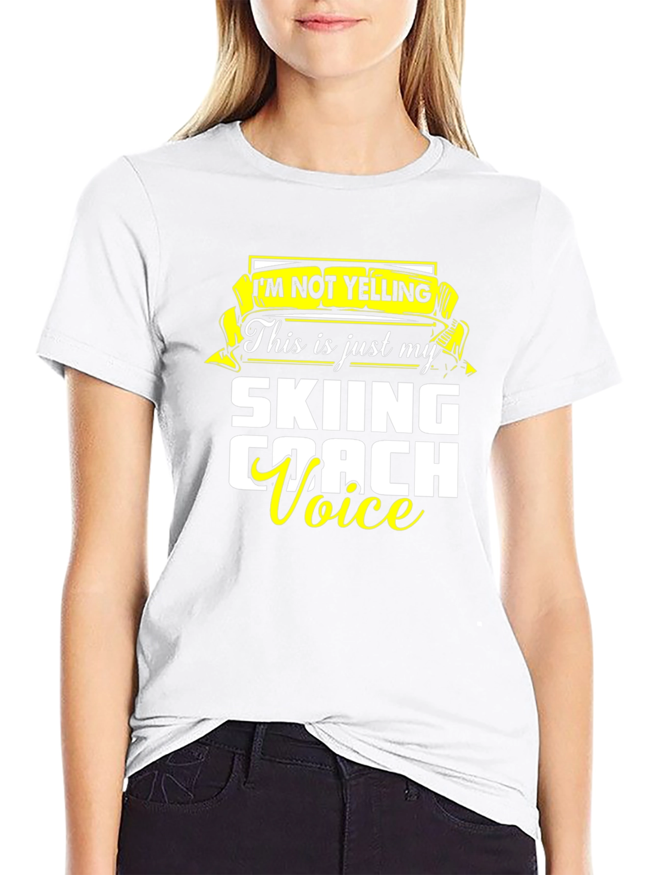 Skiing Coach Voice T-Shirt - Funny Ski Apparel