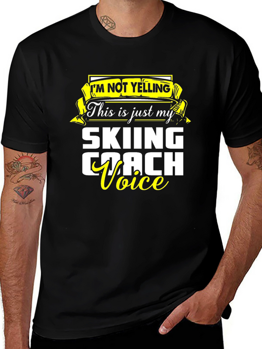 Skiing Coach Voice T-Shirt - Funny Ski Apparel