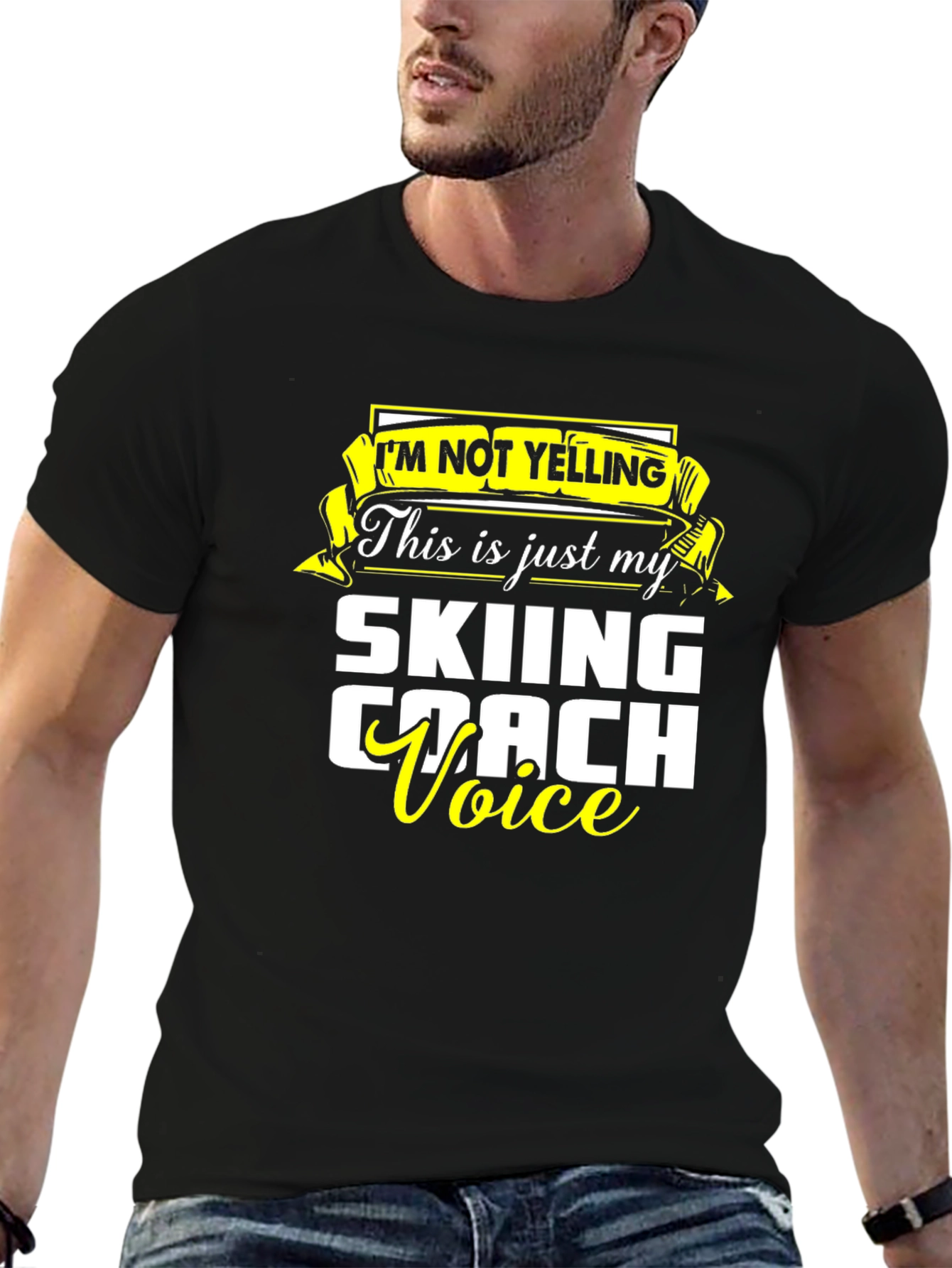 Skiing Coach Voice T-Shirt - Funny Ski Apparel