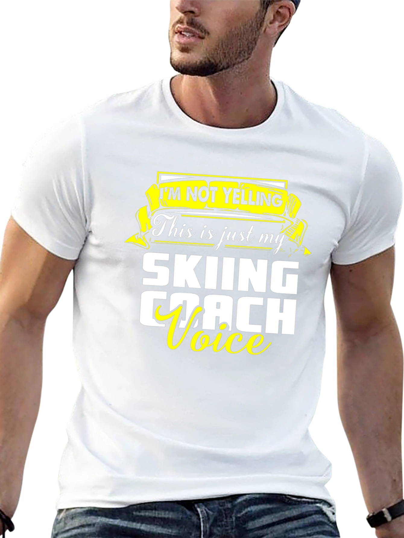 Skiing Coach Voice T-Shirt - Funny Ski Apparel