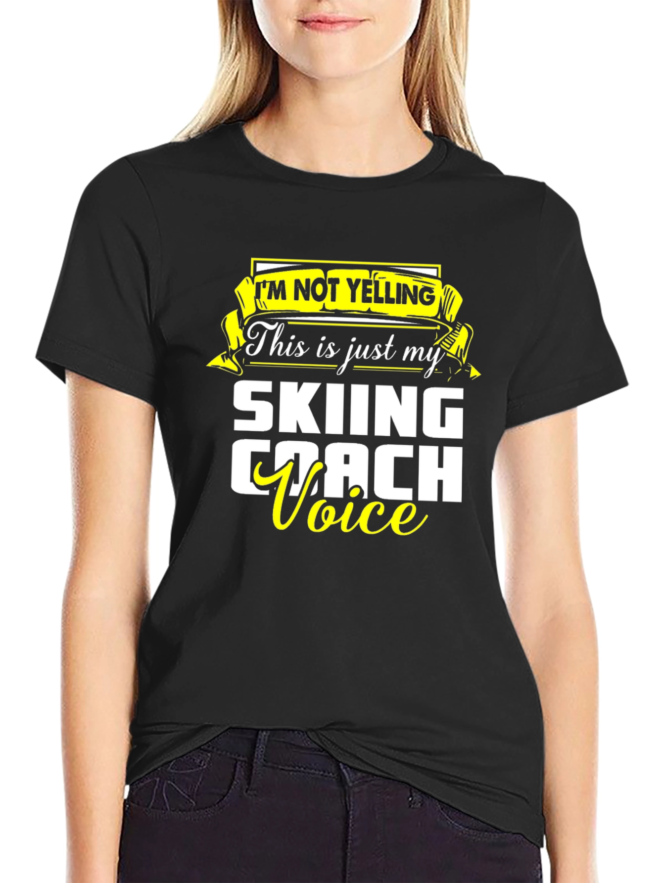 Skiing Coach Voice T-Shirt - Funny Ski Apparel