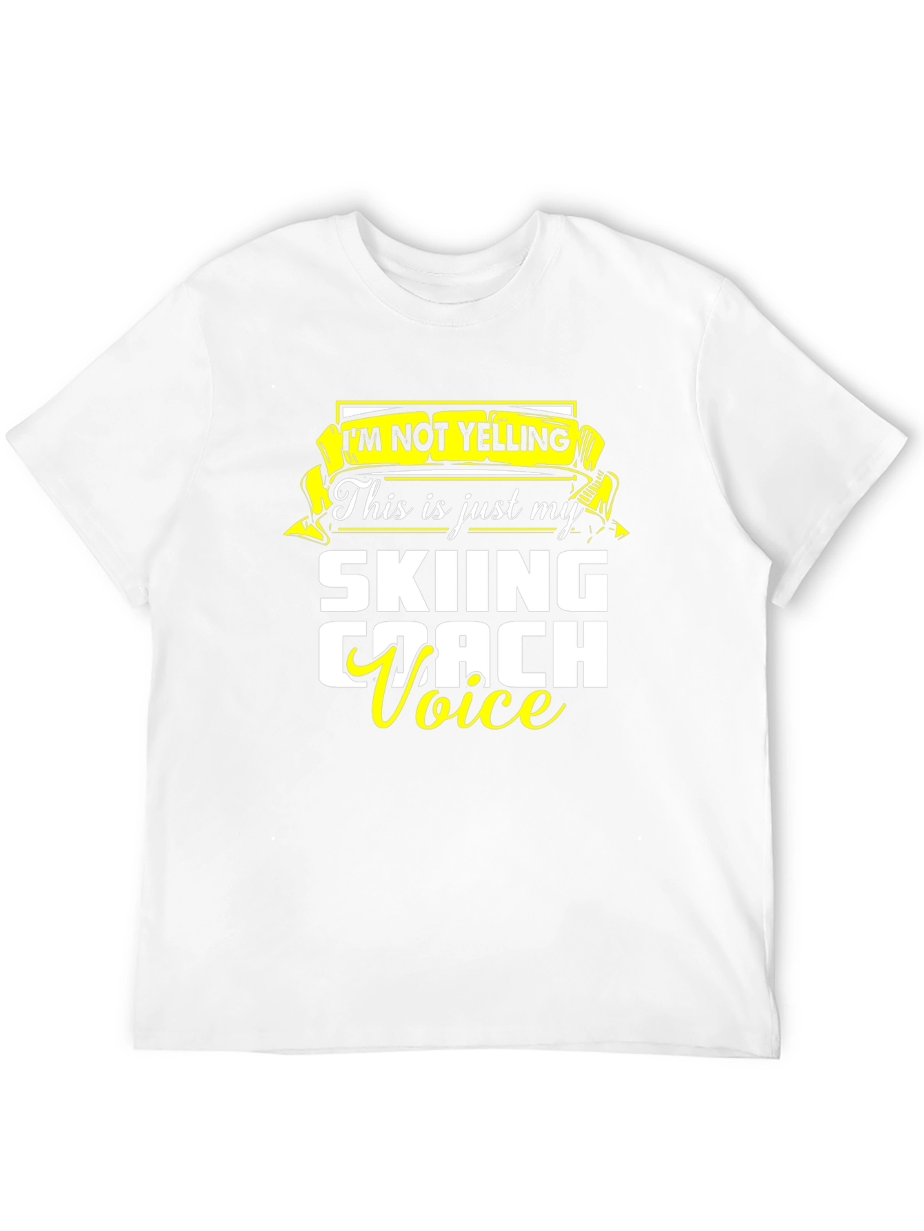 Skiing Coach Voice T-Shirt - Funny Ski Apparel